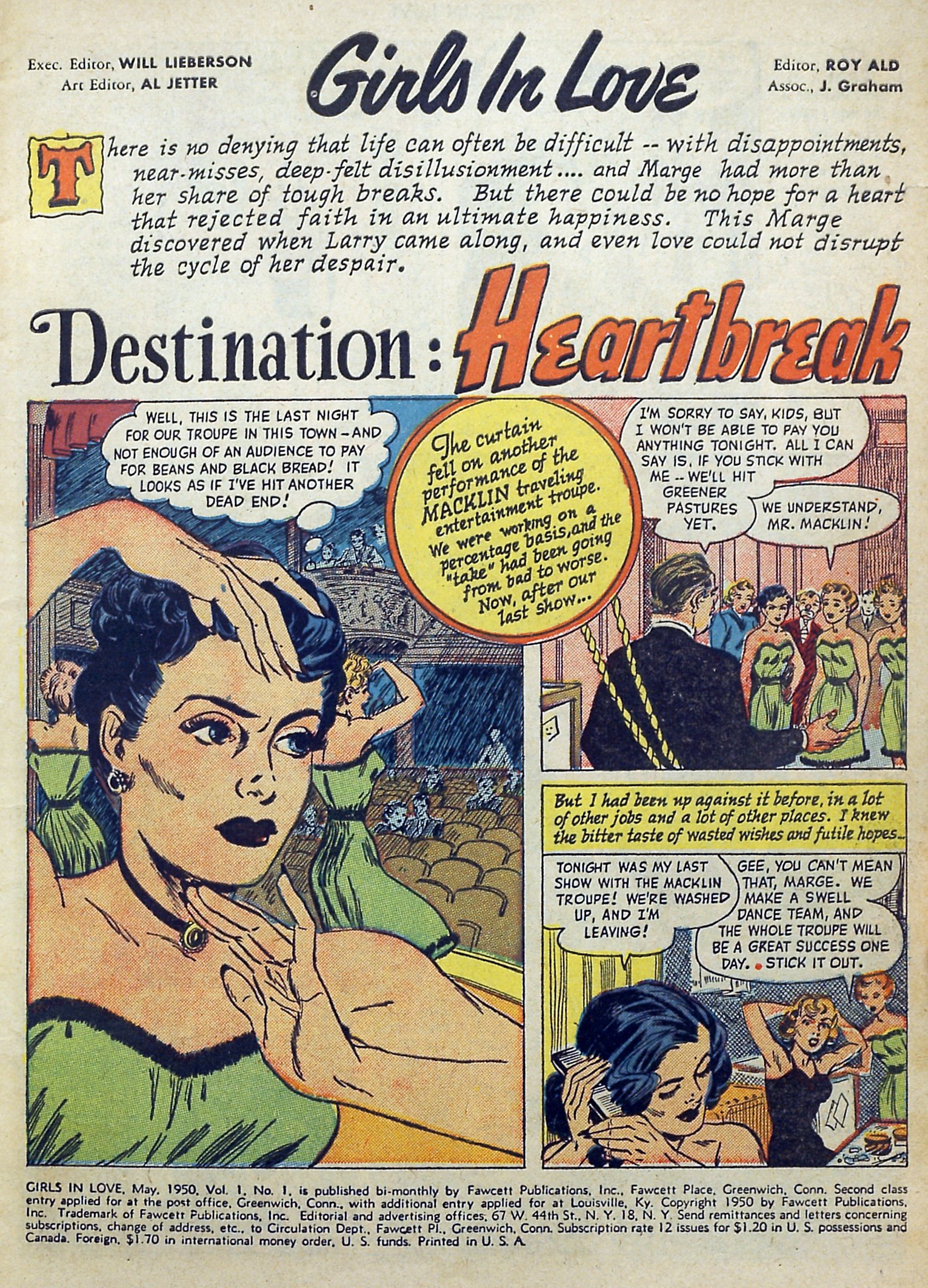 Read online Girls in Love (1950) comic -  Issue #1 - 3