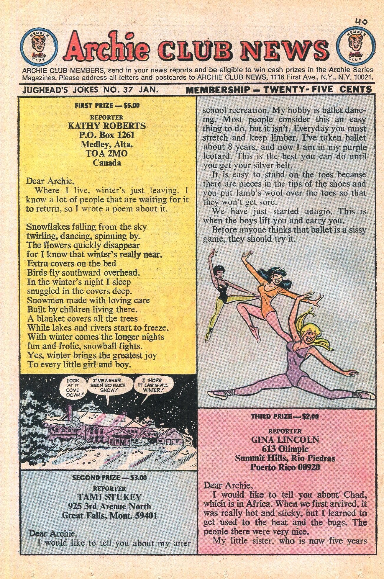 Read online Jughead's Jokes comic -  Issue #37 - 42