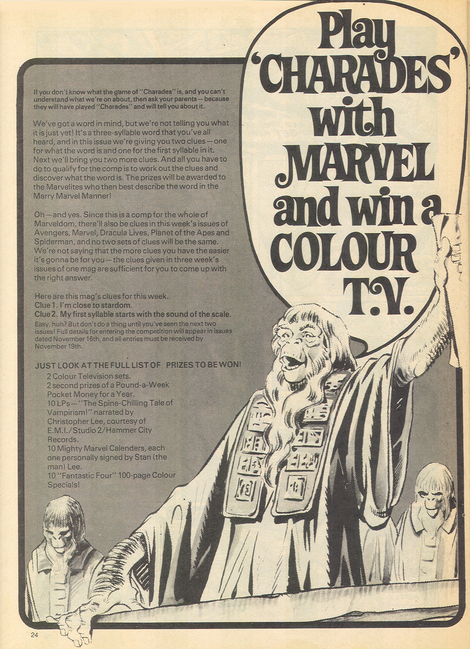Read online Planet of the Apes (1974) comic -  Issue #2 - 24