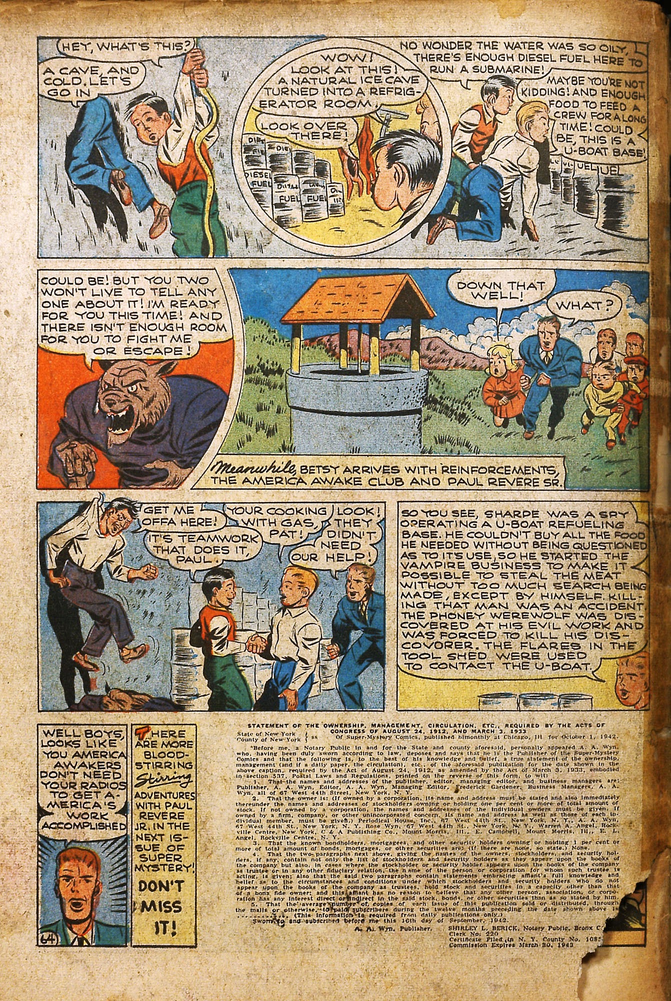 Read online Super-Mystery Comics comic -  Issue #15 - 65