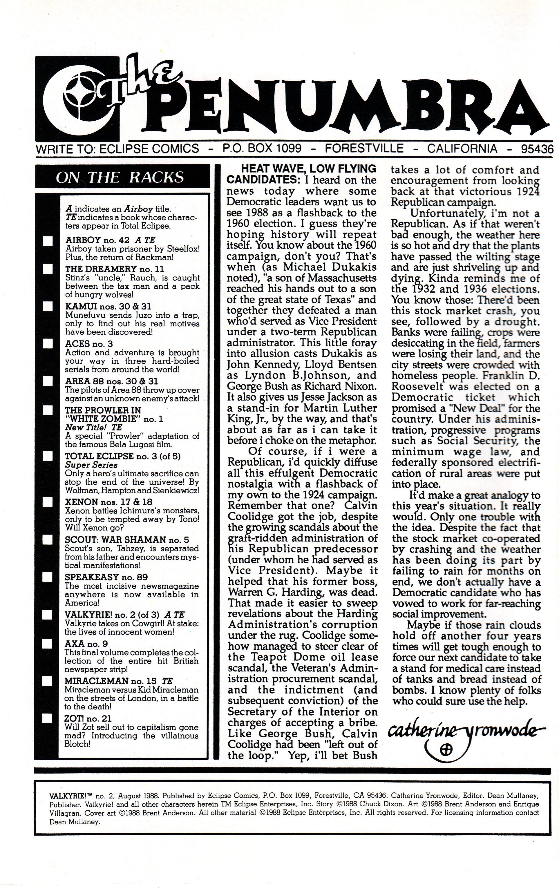 Read online Valkyrie! (1988) comic -  Issue #2 - 2