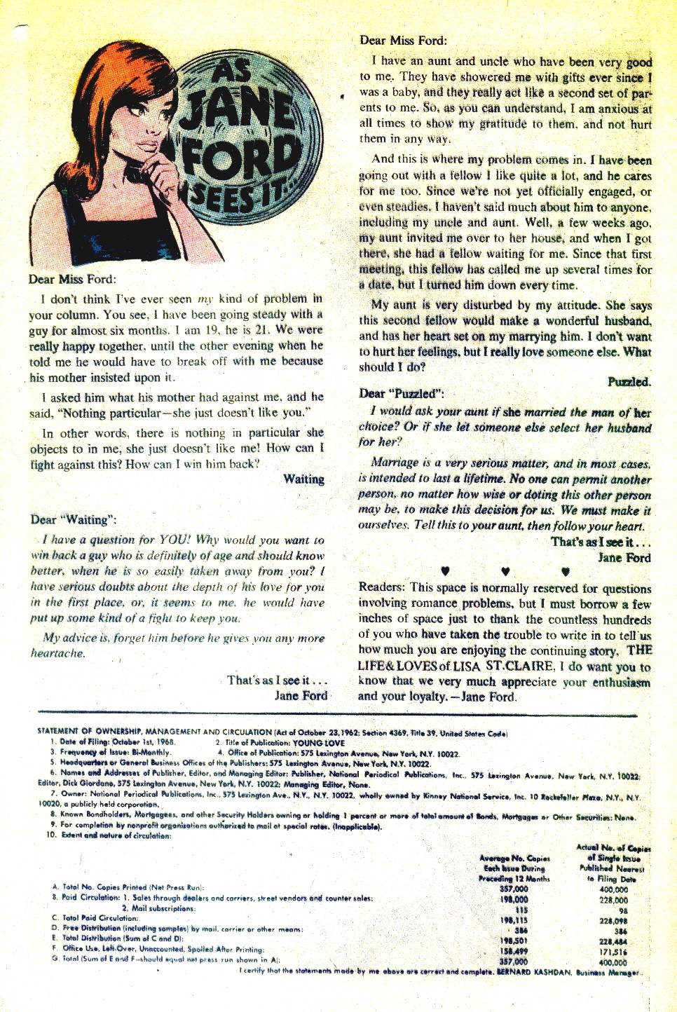 Read online Young Love (1963) comic -  Issue #73 - 16