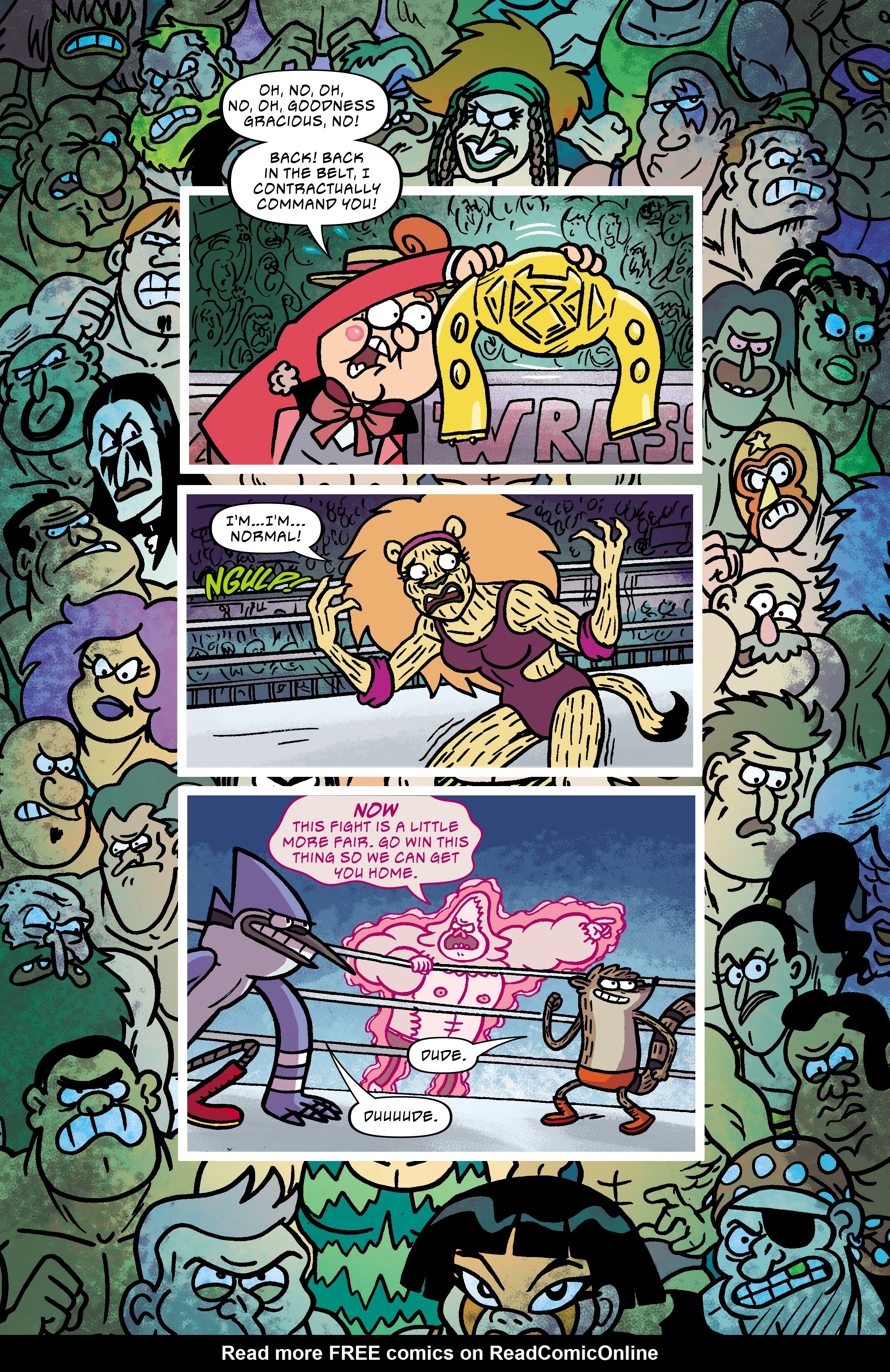 Read online Regular Show: Wrasslesplosion comic -  Issue # TPB - 98