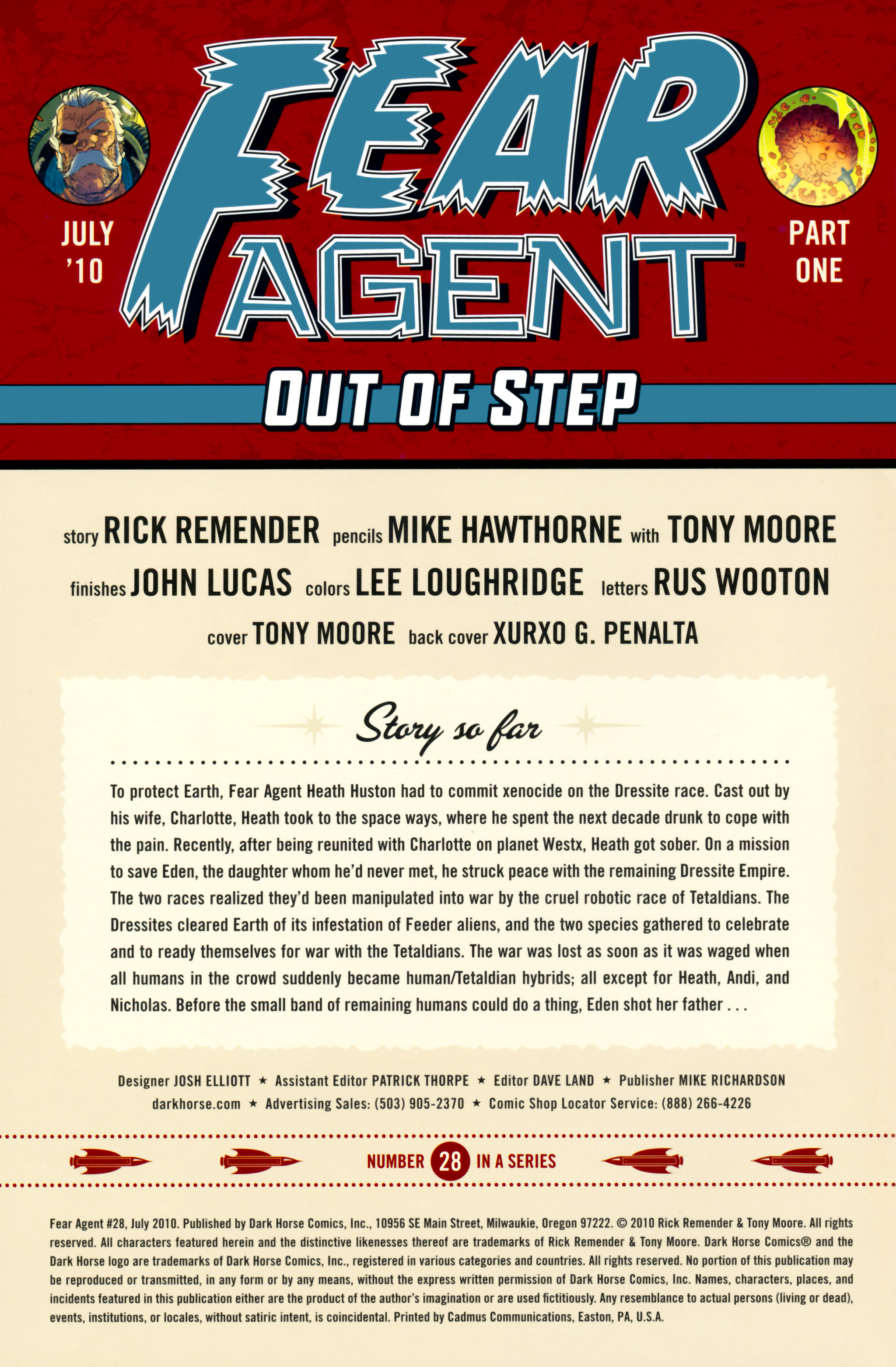 Read online Fear Agent comic -  Issue #28 - 2