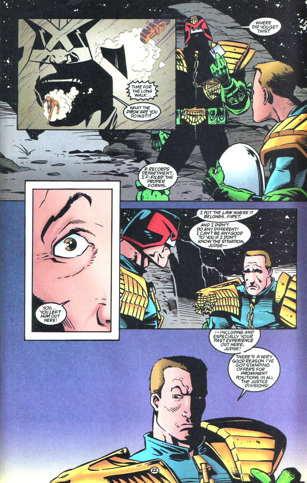 Read online Judge Dredd: Legends of the Law comic -  Issue #5 - 27