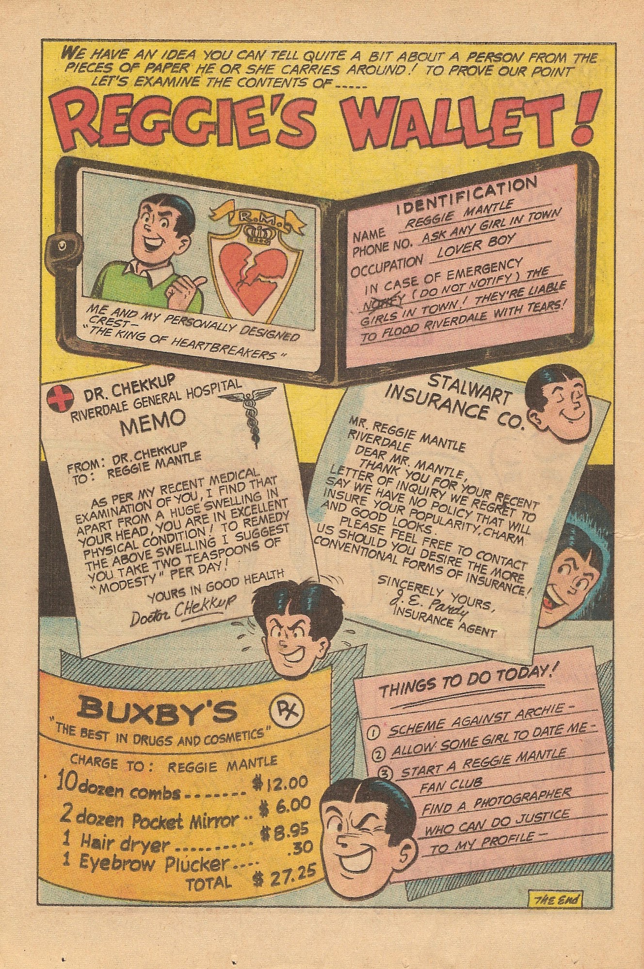 Read online Reggie's Wise Guy Jokes comic -  Issue #1 - 16