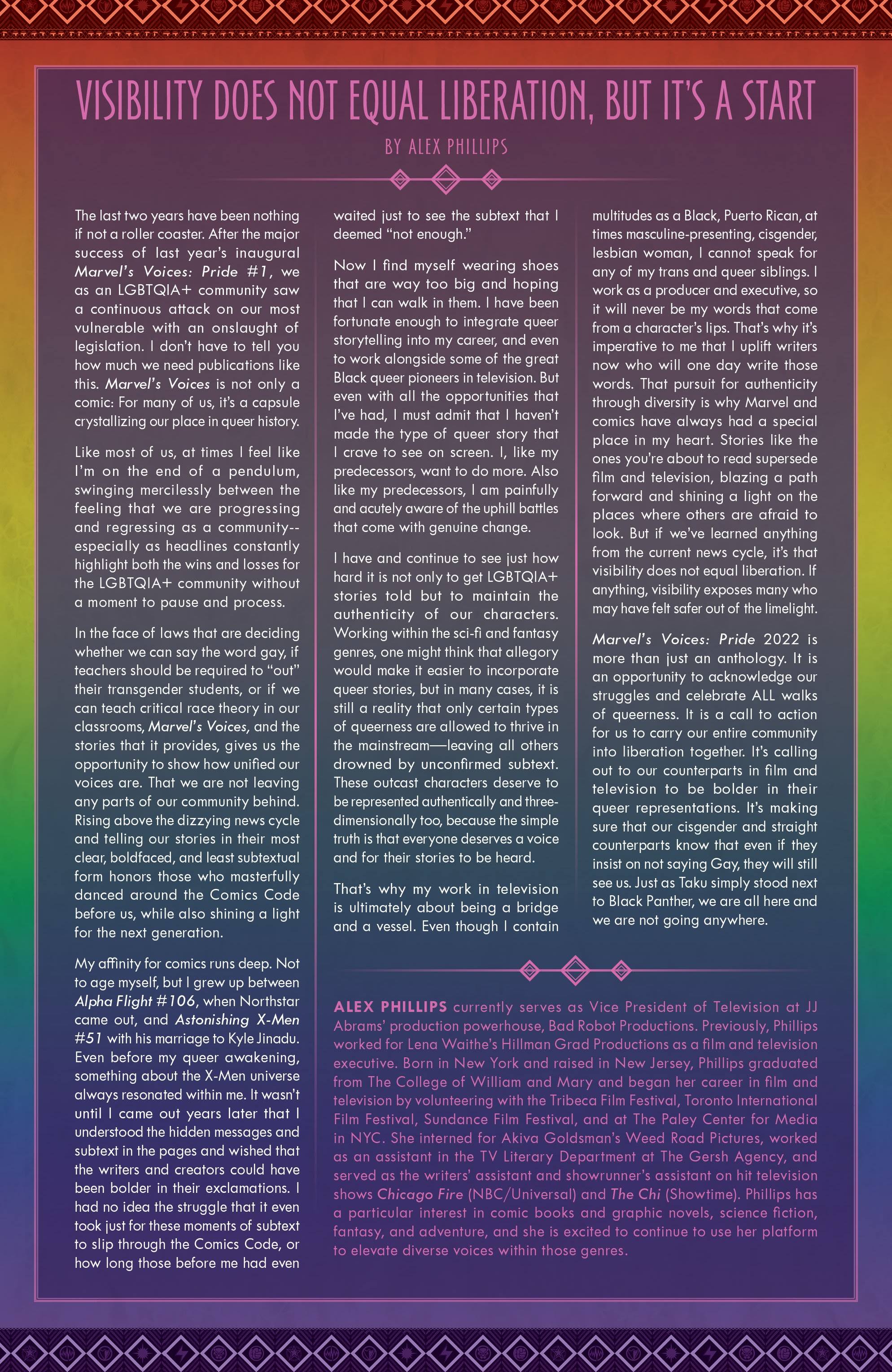 Read online Marvel's Voices: Pride (2022) comic -  Issue # Full - 2