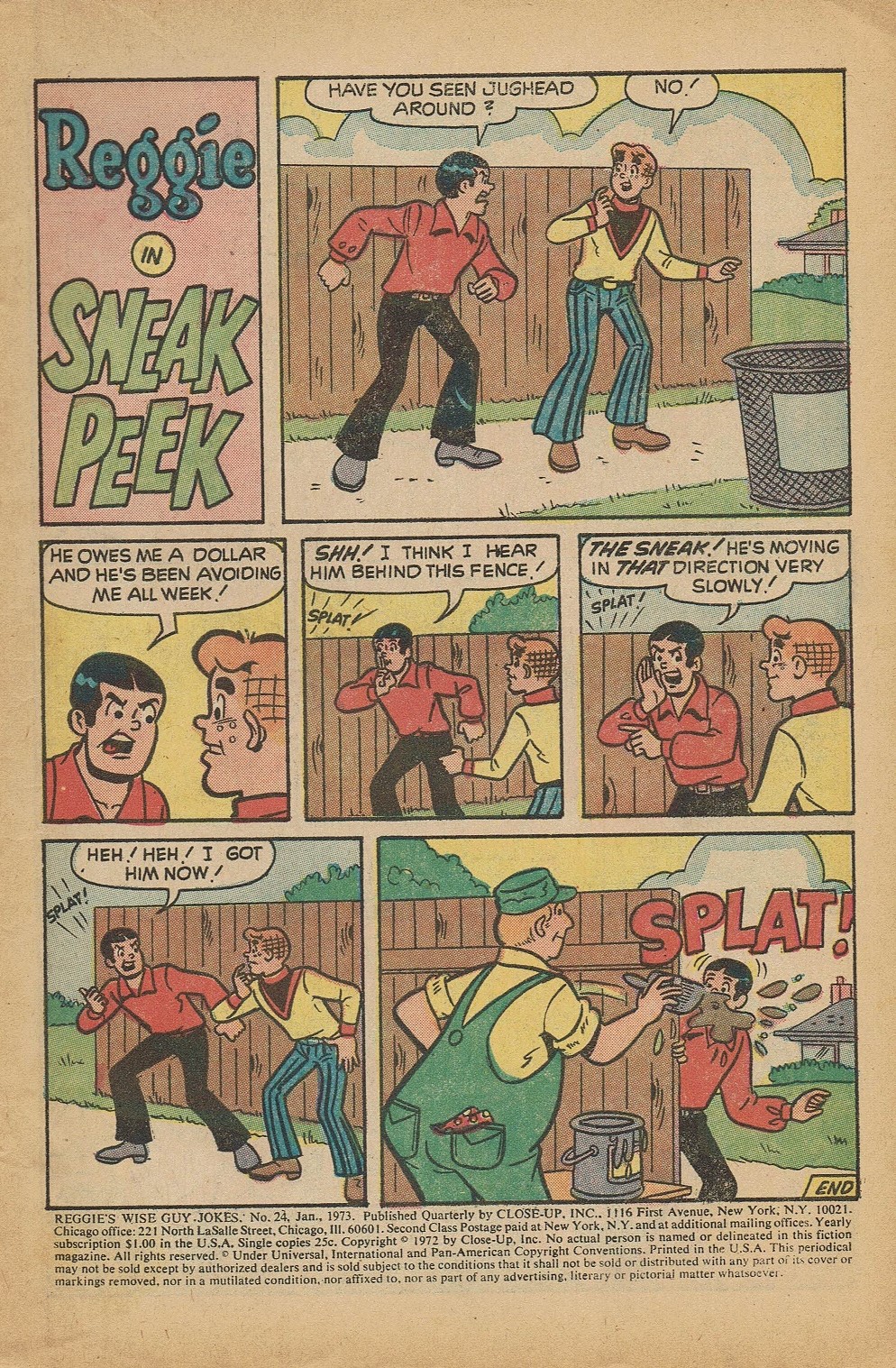 Read online Reggie's Wise Guy Jokes comic -  Issue #24 - 3