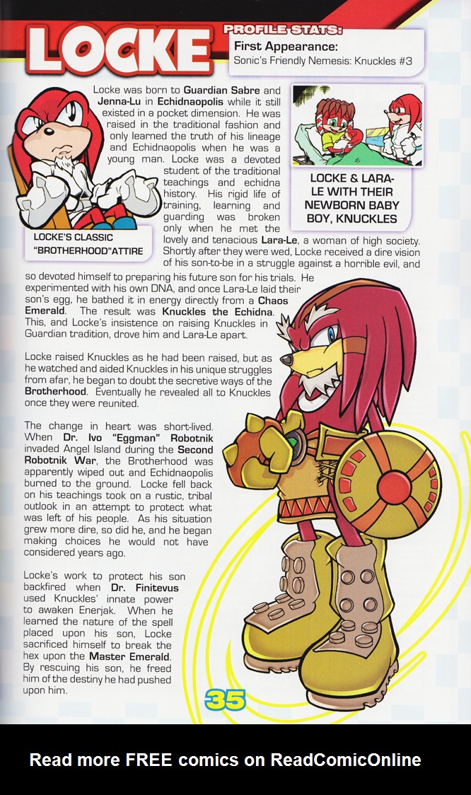 Read online Sonic the Hedgehog: The Complete Sonic Comic Encyclopedia comic -  Issue # TPB - 37