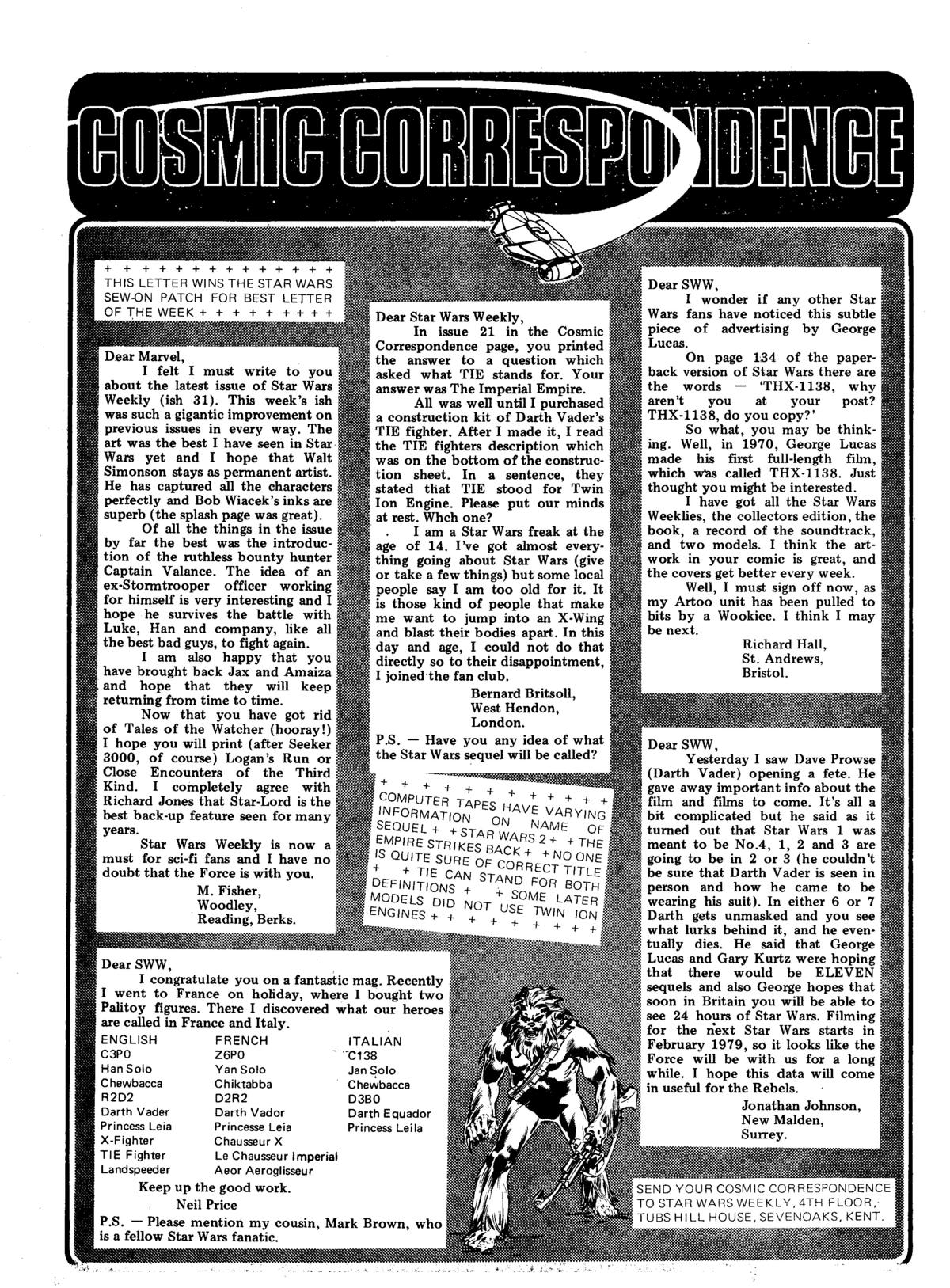 Read online Star Wars Weekly comic -  Issue #37 - 14