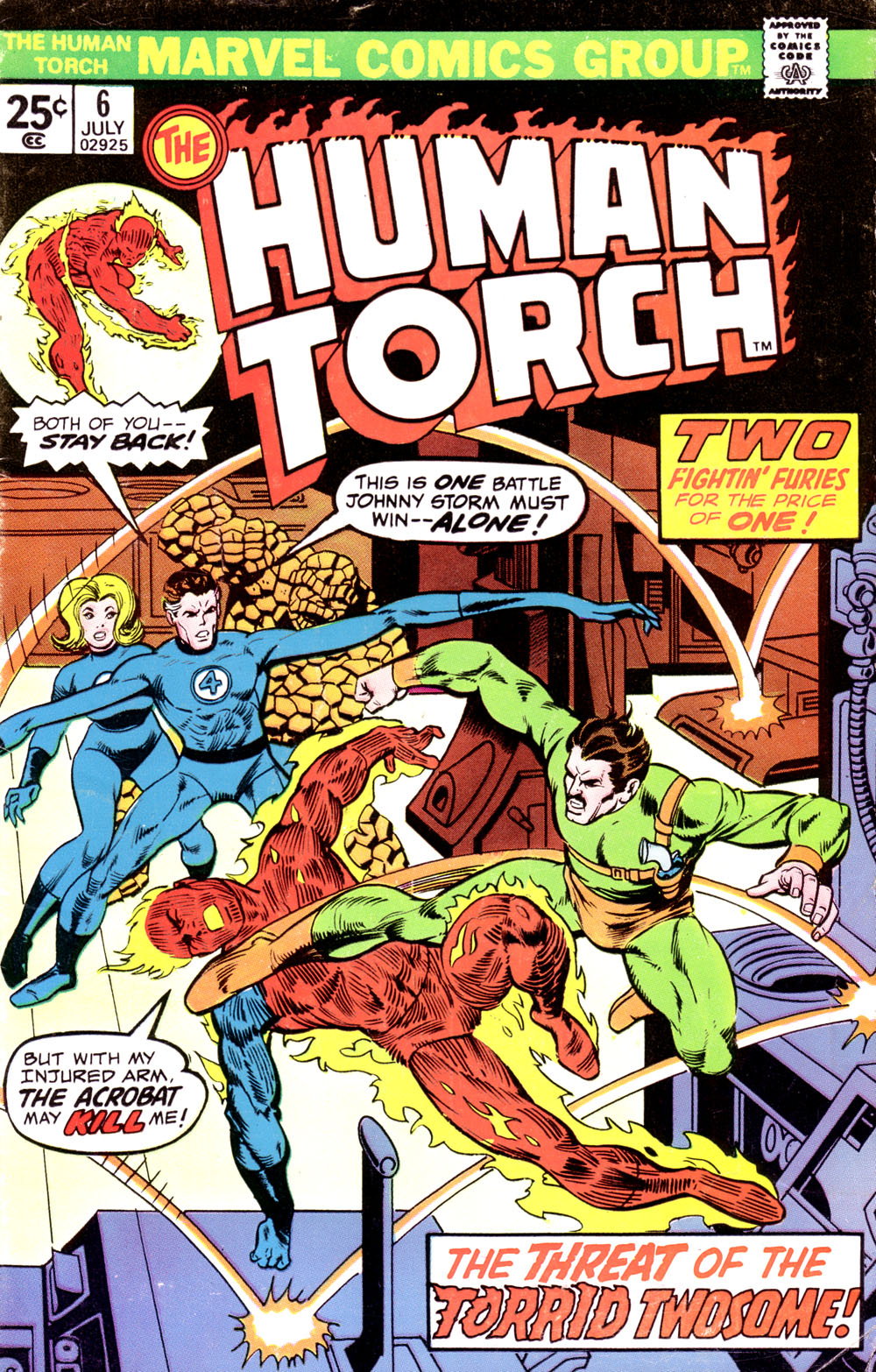 Read online The Human Torch (1974) comic -  Issue #6 - 1