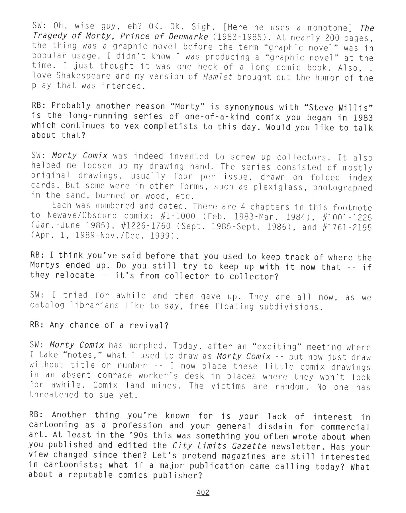 Read online NEWAVE! The Underground Mini Comix of the 1980's comic -  Issue # TPB (Part 4) - 85