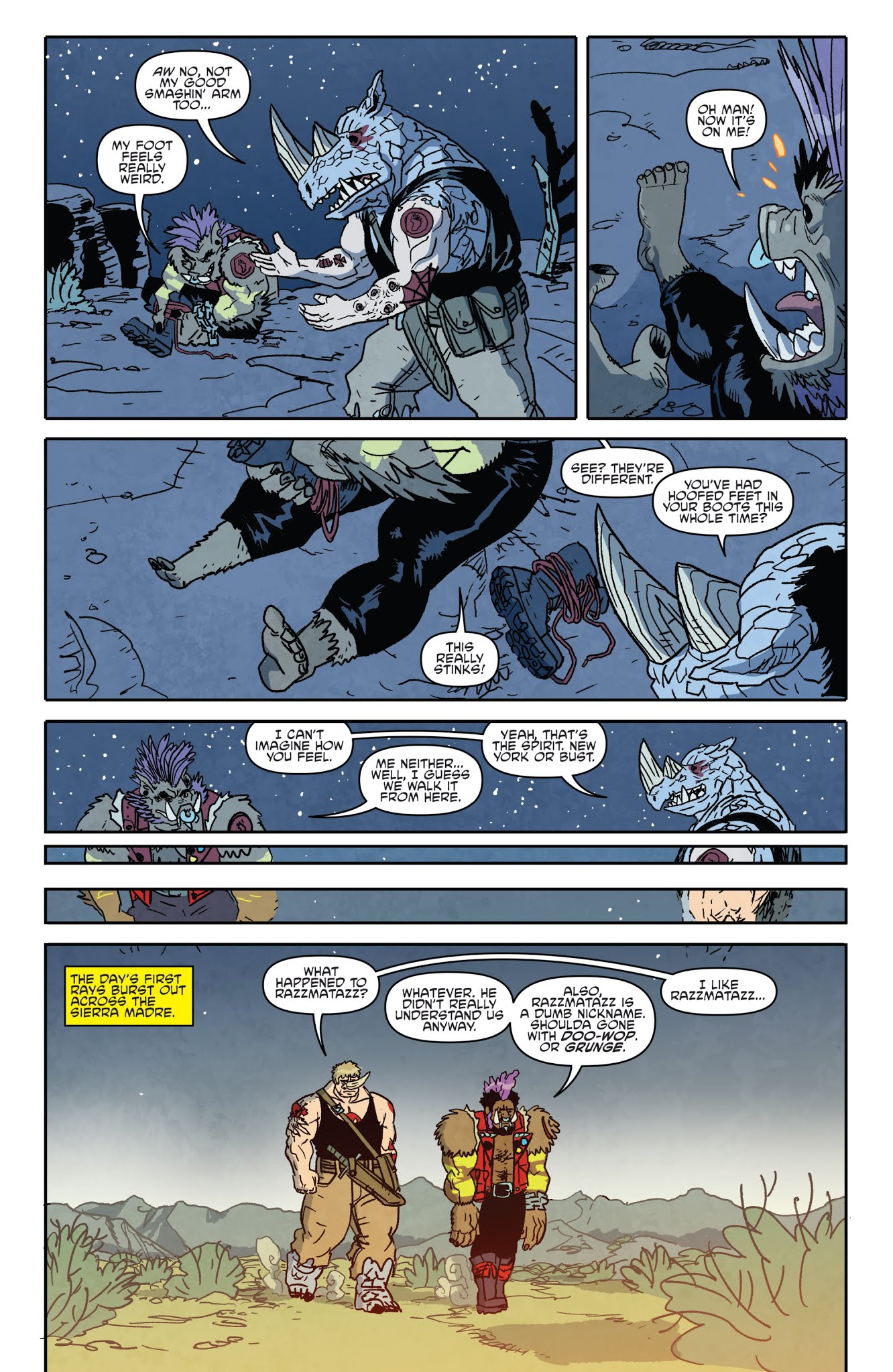 Read online Teenage Mutant Ninja Turtles: Bebop & Rocksteady Hit the Road comic -  Issue #1 - 20