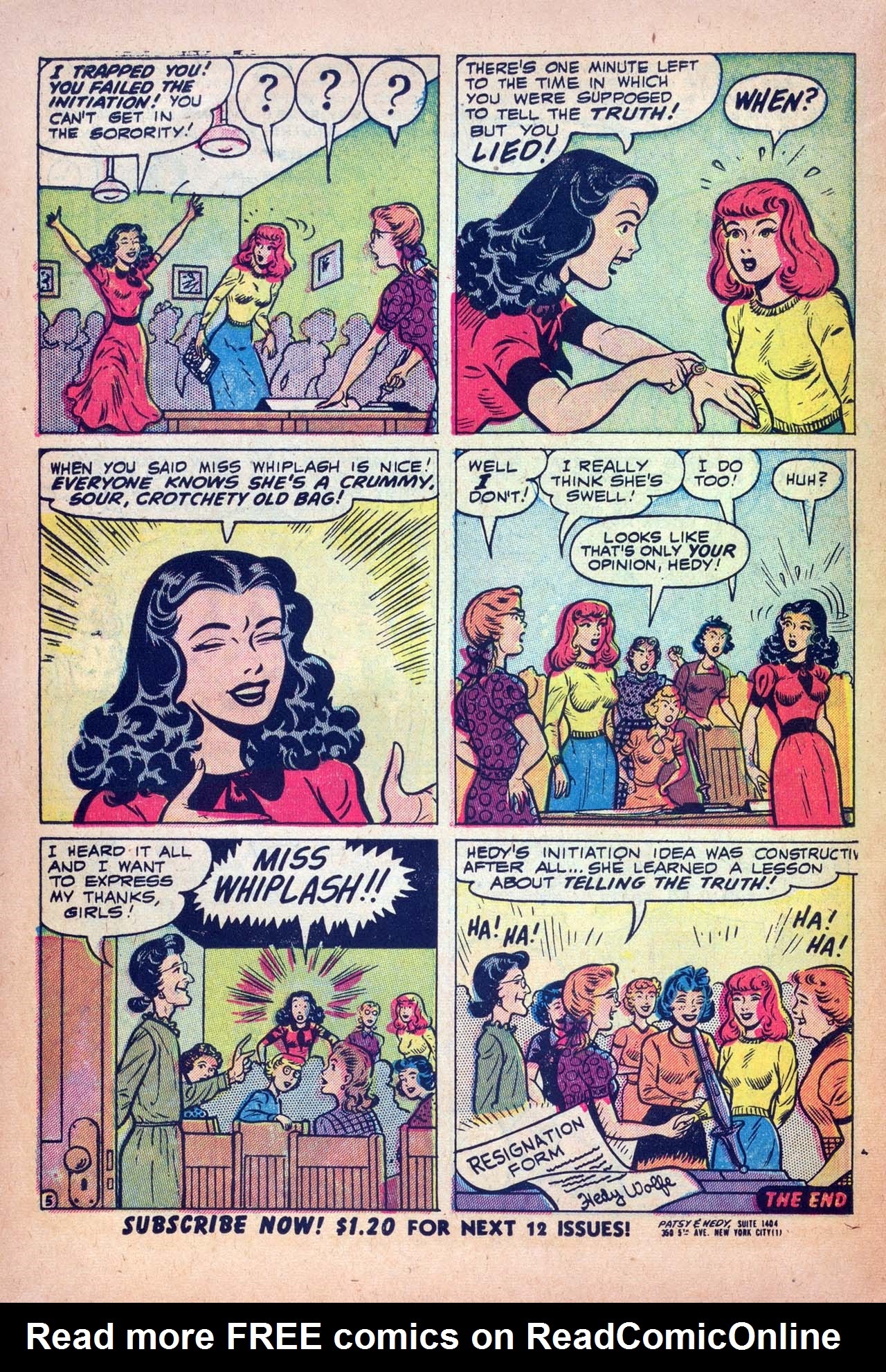 Read online Patsy and Hedy comic -  Issue #1 - 20
