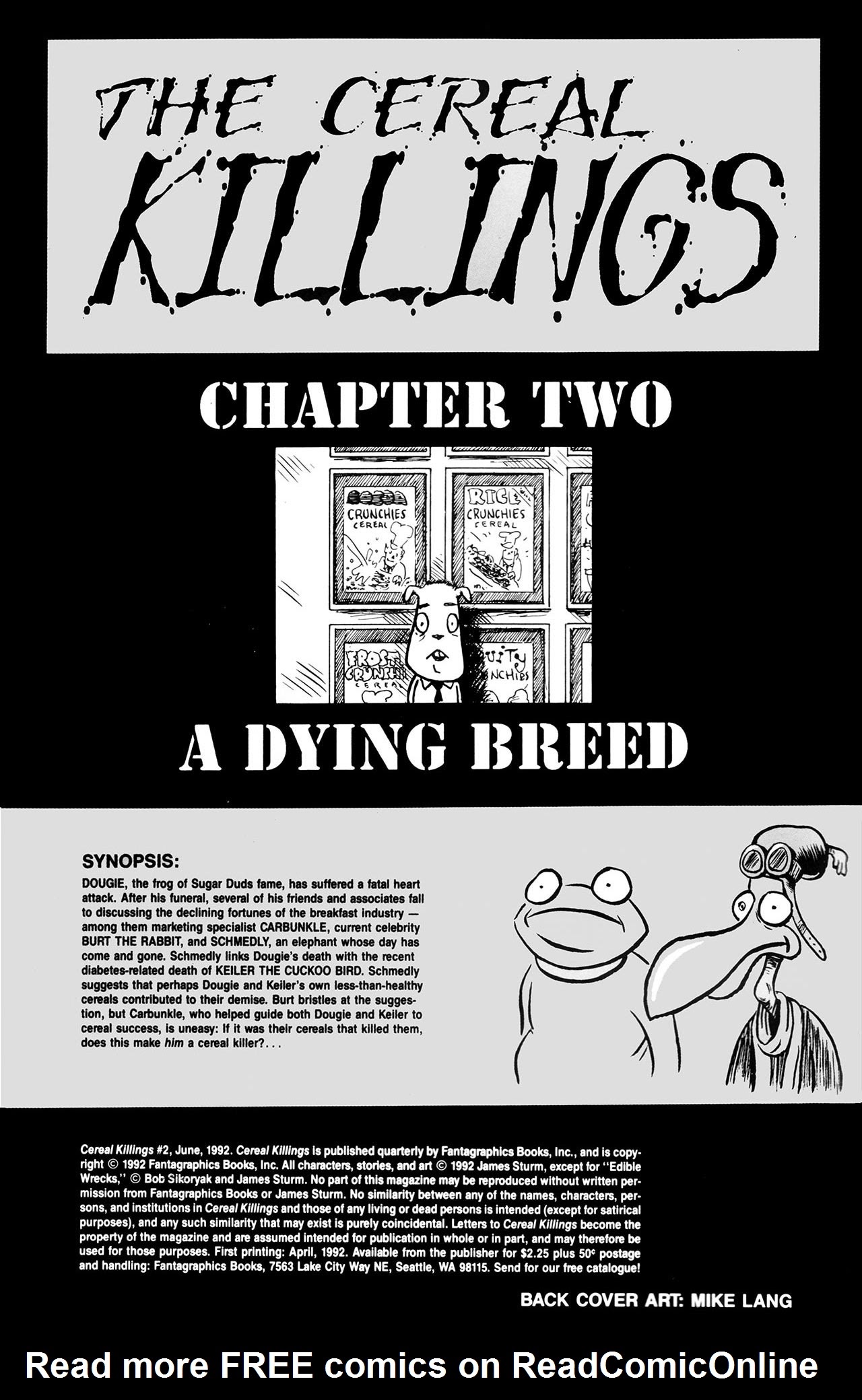 Read online Cereal Killings comic -  Issue #2 - 2
