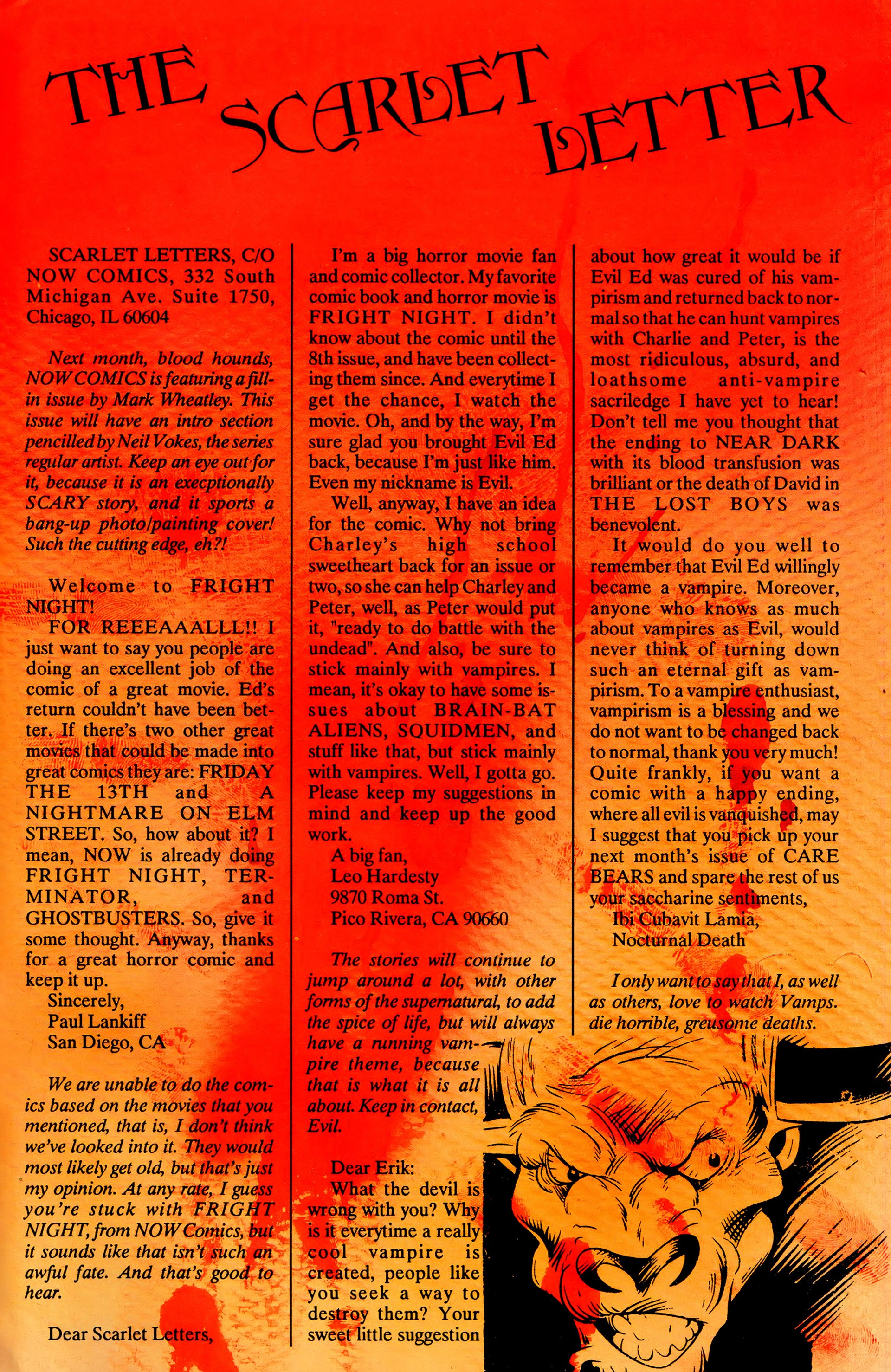 Read online Fright Night (1988) comic -  Issue #12 - 33