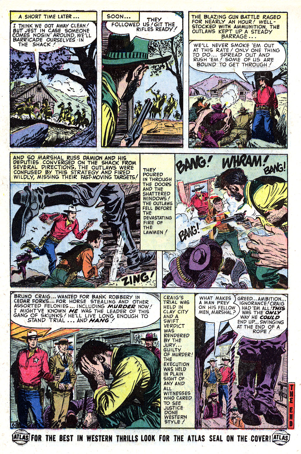 Read online Western Outlaws (1954) comic -  Issue #5 - 32