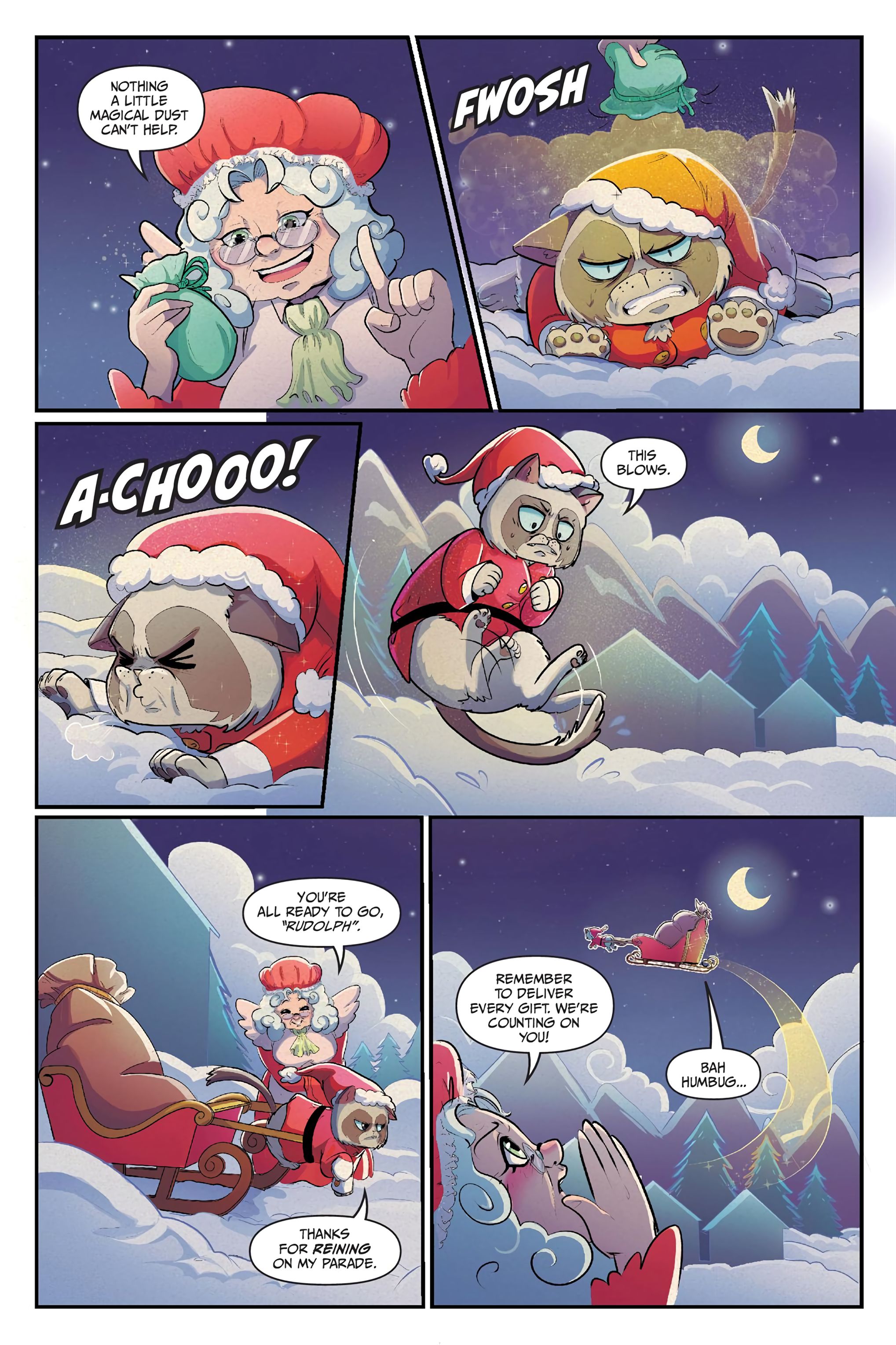 Read online Grumpy Cat: The Grumpus and Other Horrible Holiday Tales comic -  Issue # TPB - 88