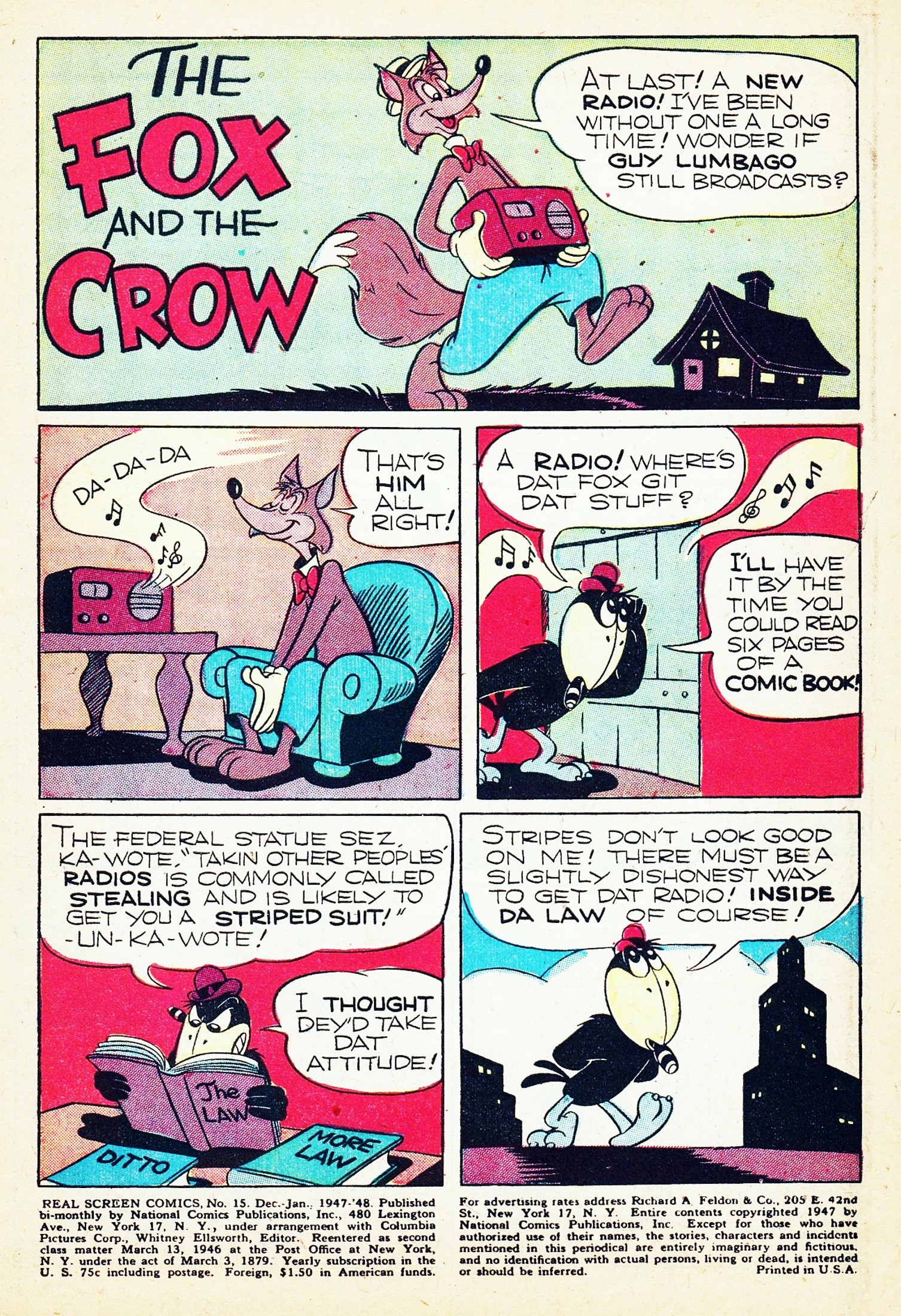 Read online Real Screen Comics comic -  Issue #15 - 3