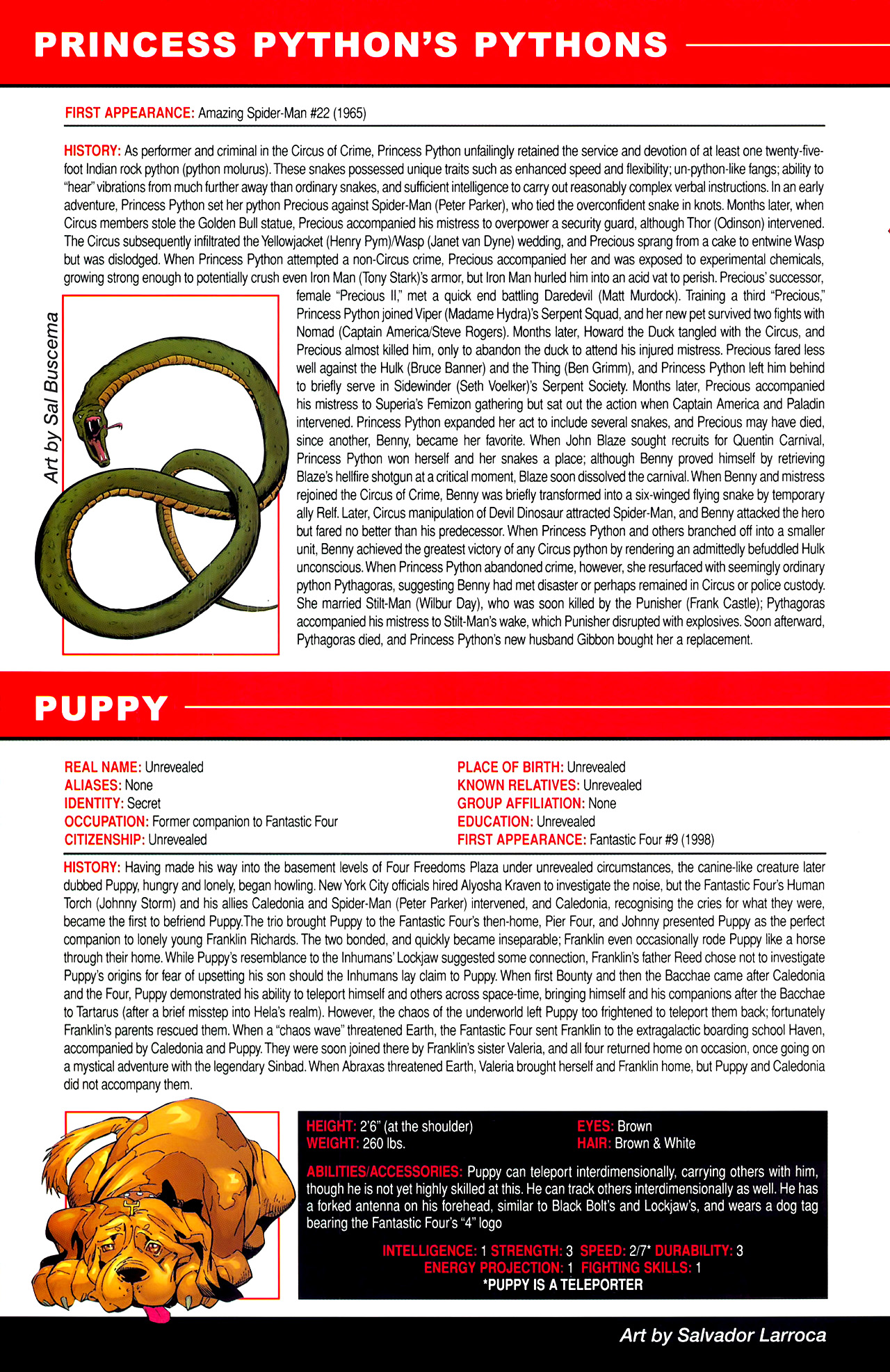 Read online Marvel Pets Handbook comic -  Issue # Full - 42