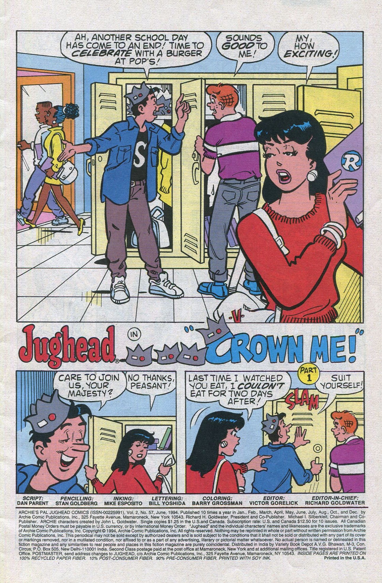 Read online Archie's Pal Jughead Comics comic -  Issue #57 - 3