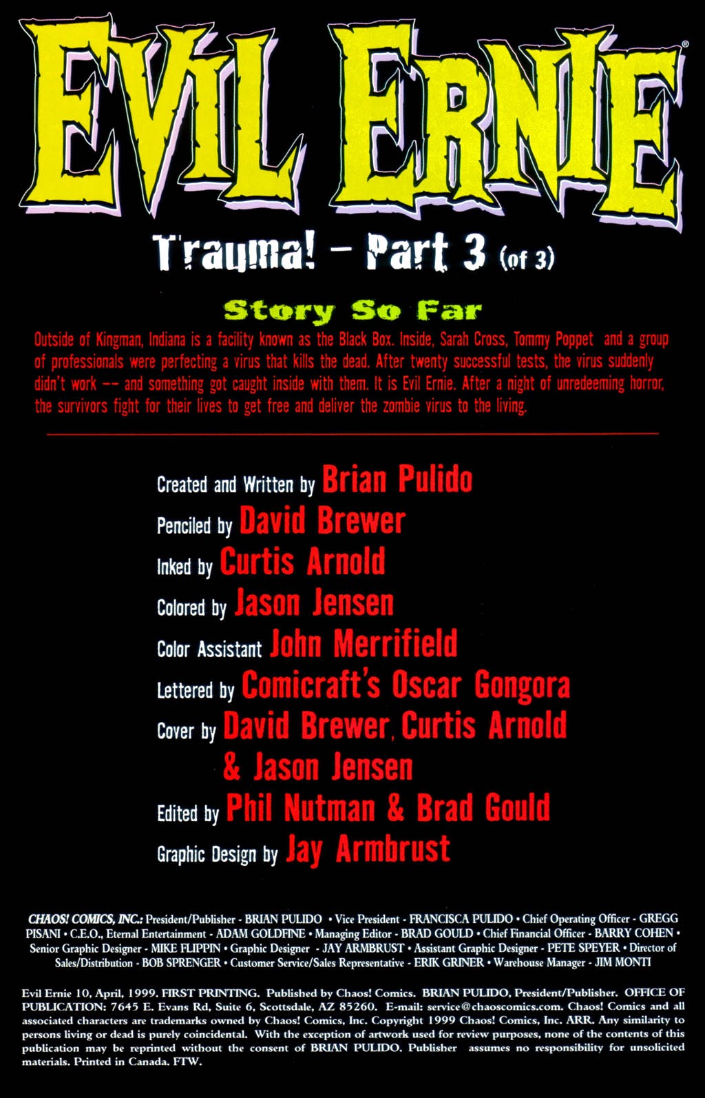 Read online Evil Ernie (1998) comic -  Issue #10 - 2