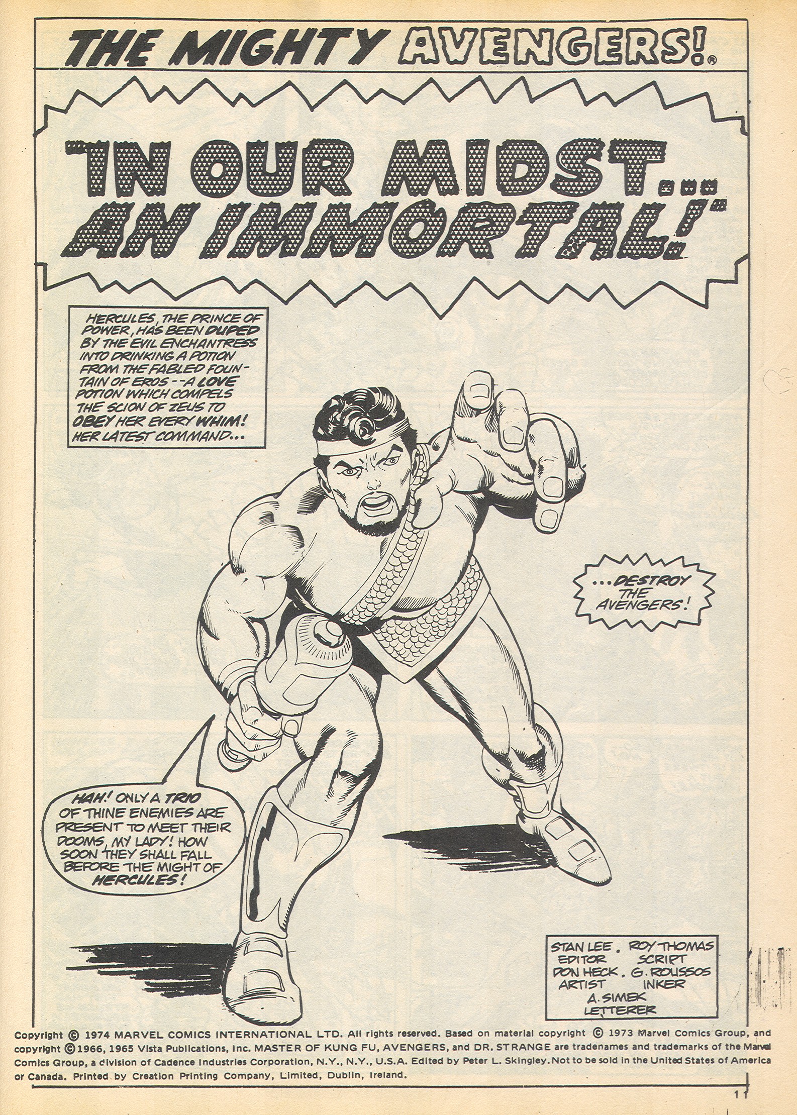 Read online The Avengers (1973) comic -  Issue #43 - 11