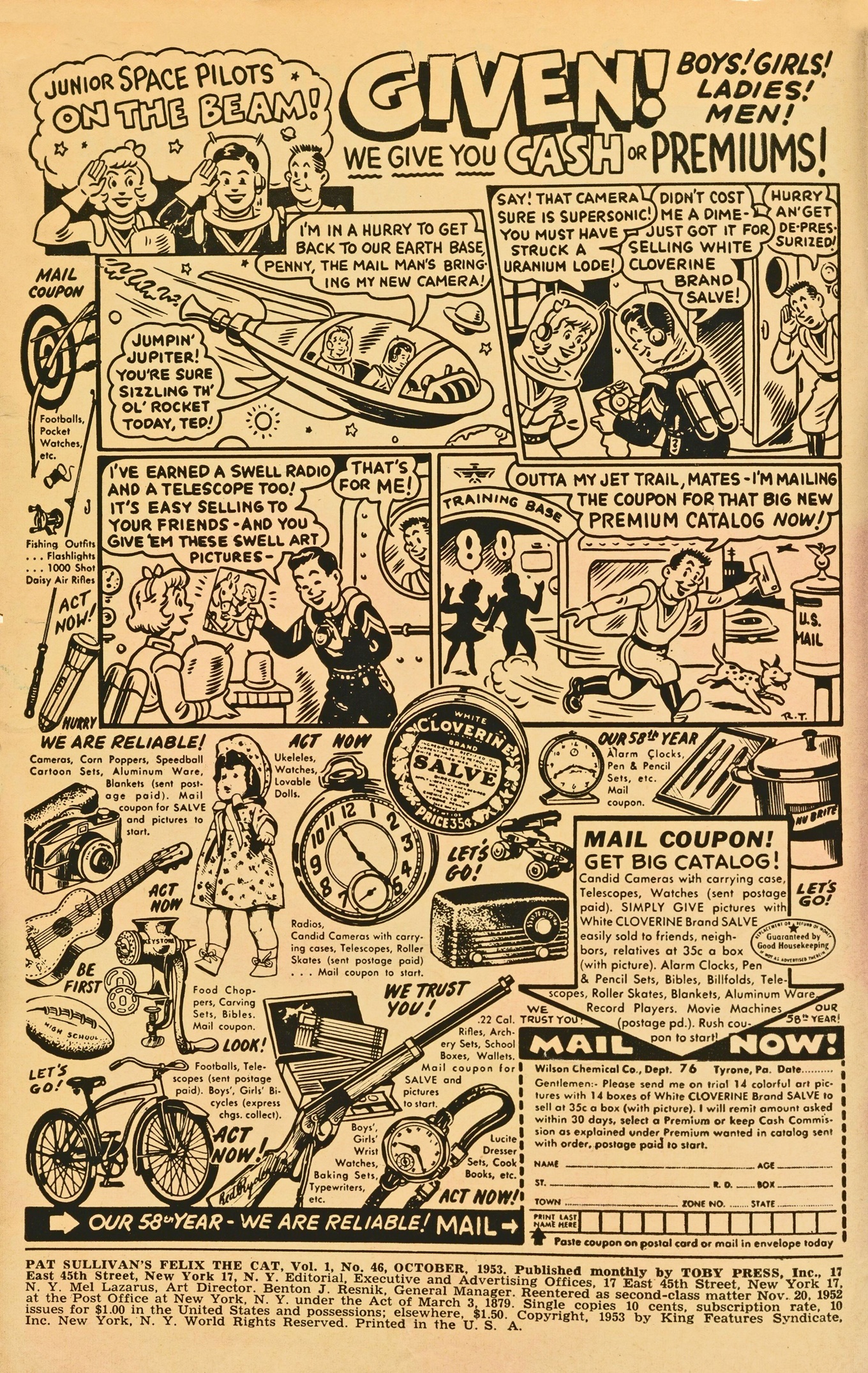 Read online Felix the Cat (1951) comic -  Issue #46 - 2