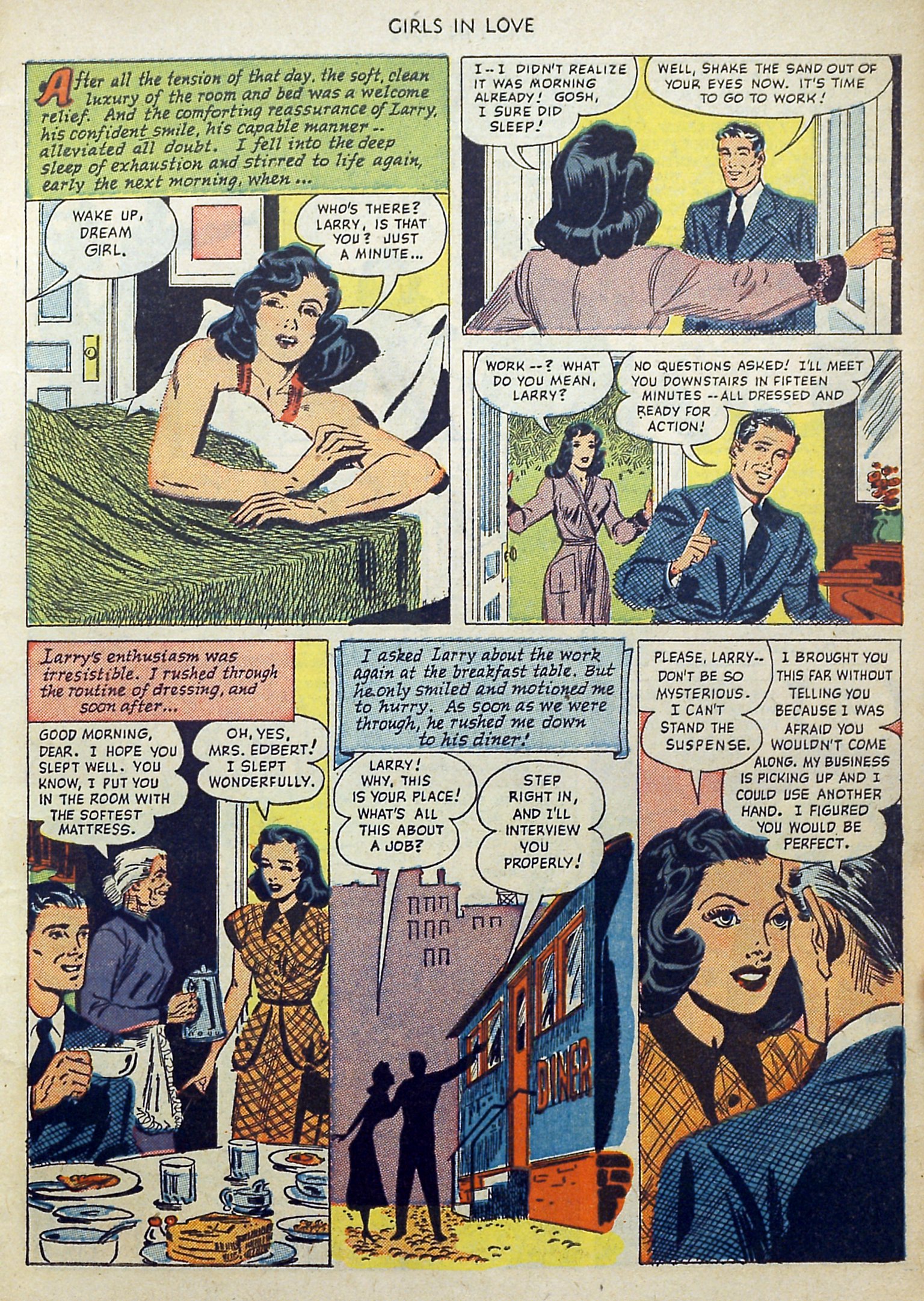 Read online Girls in Love (1950) comic -  Issue #1 - 7