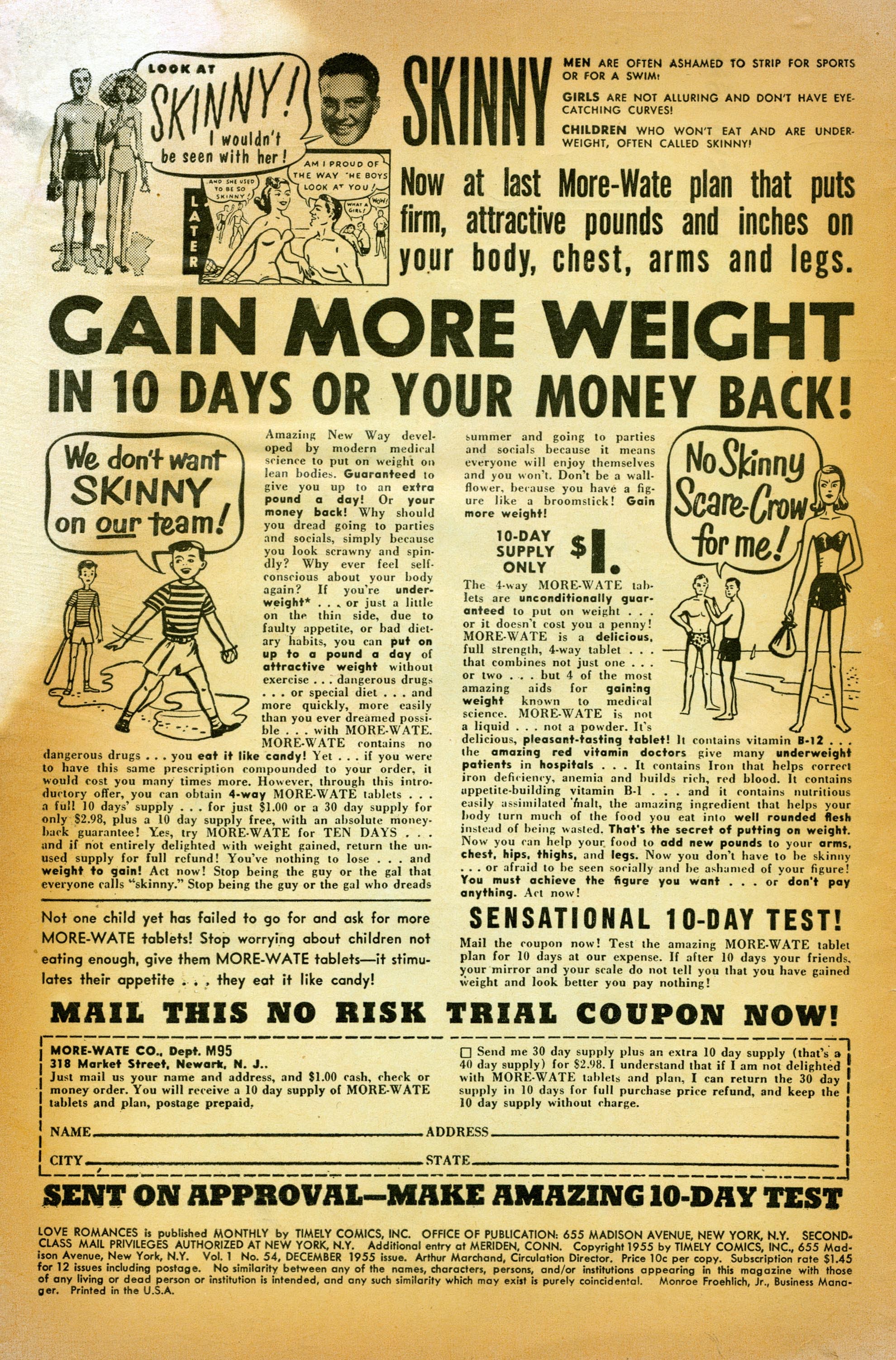 Read online Love Romances comic -  Issue #54 - 2