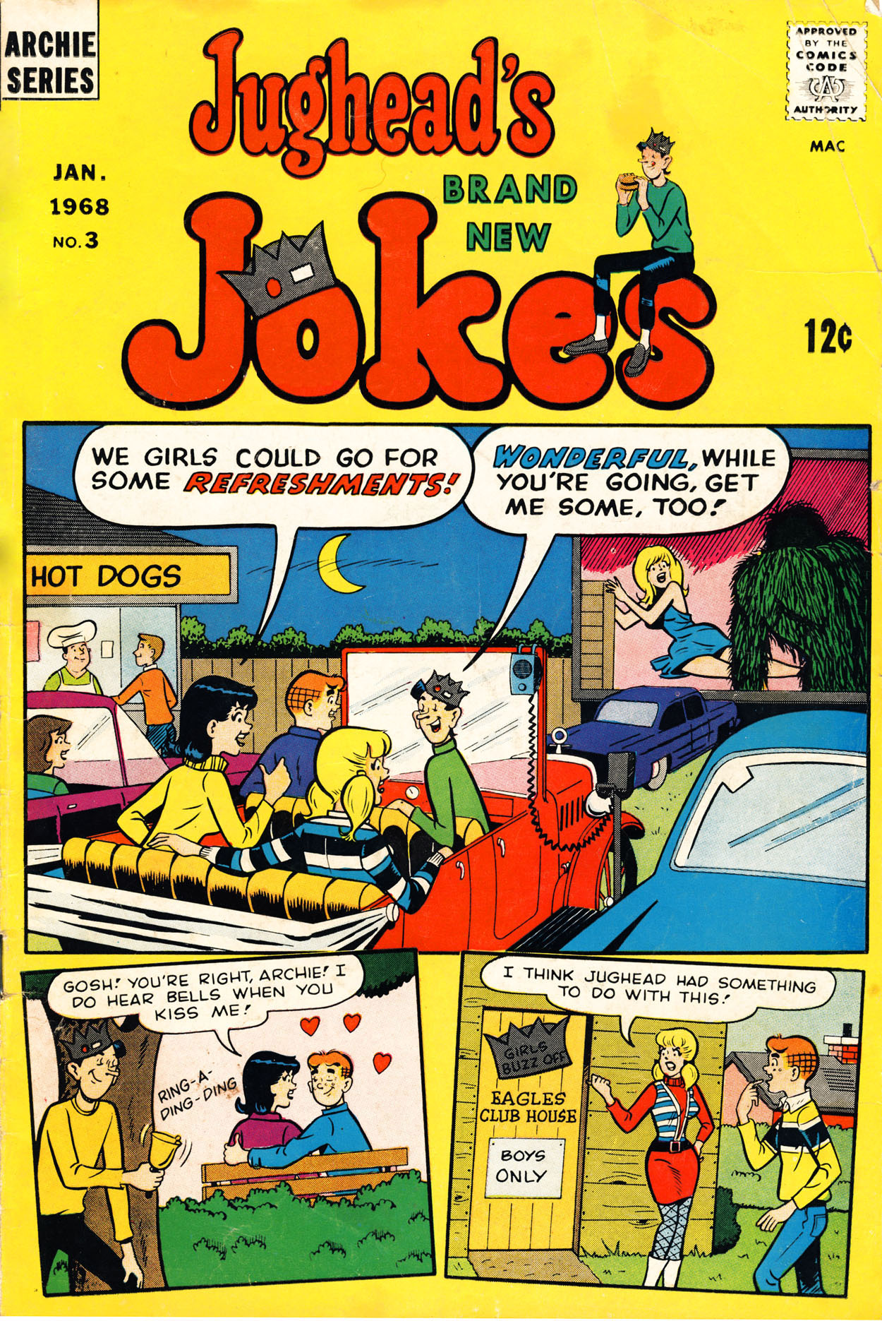 Read online Jughead's Jokes comic -  Issue #3 - 1