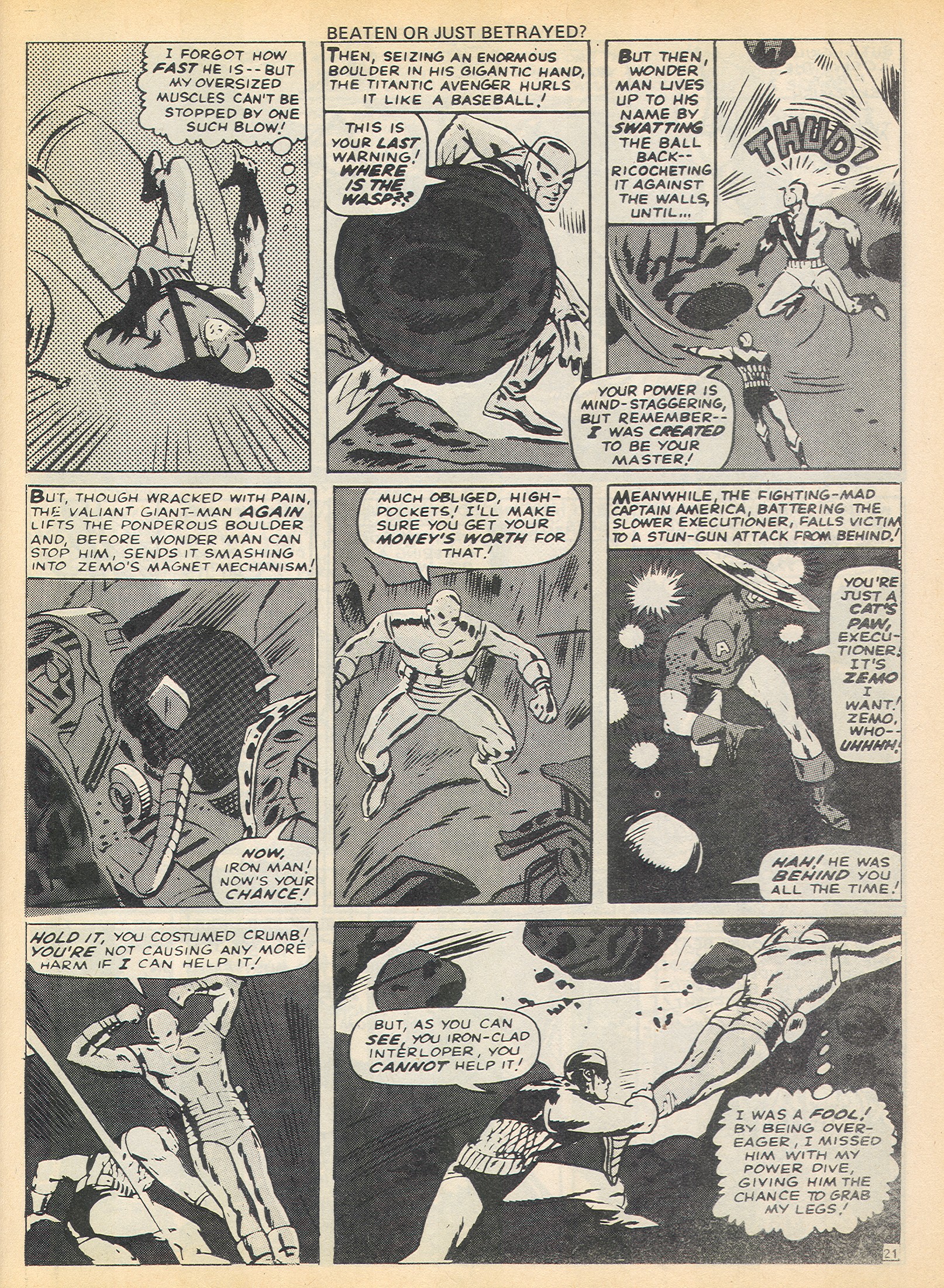 Read online The Avengers (1973) comic -  Issue #6 - 21