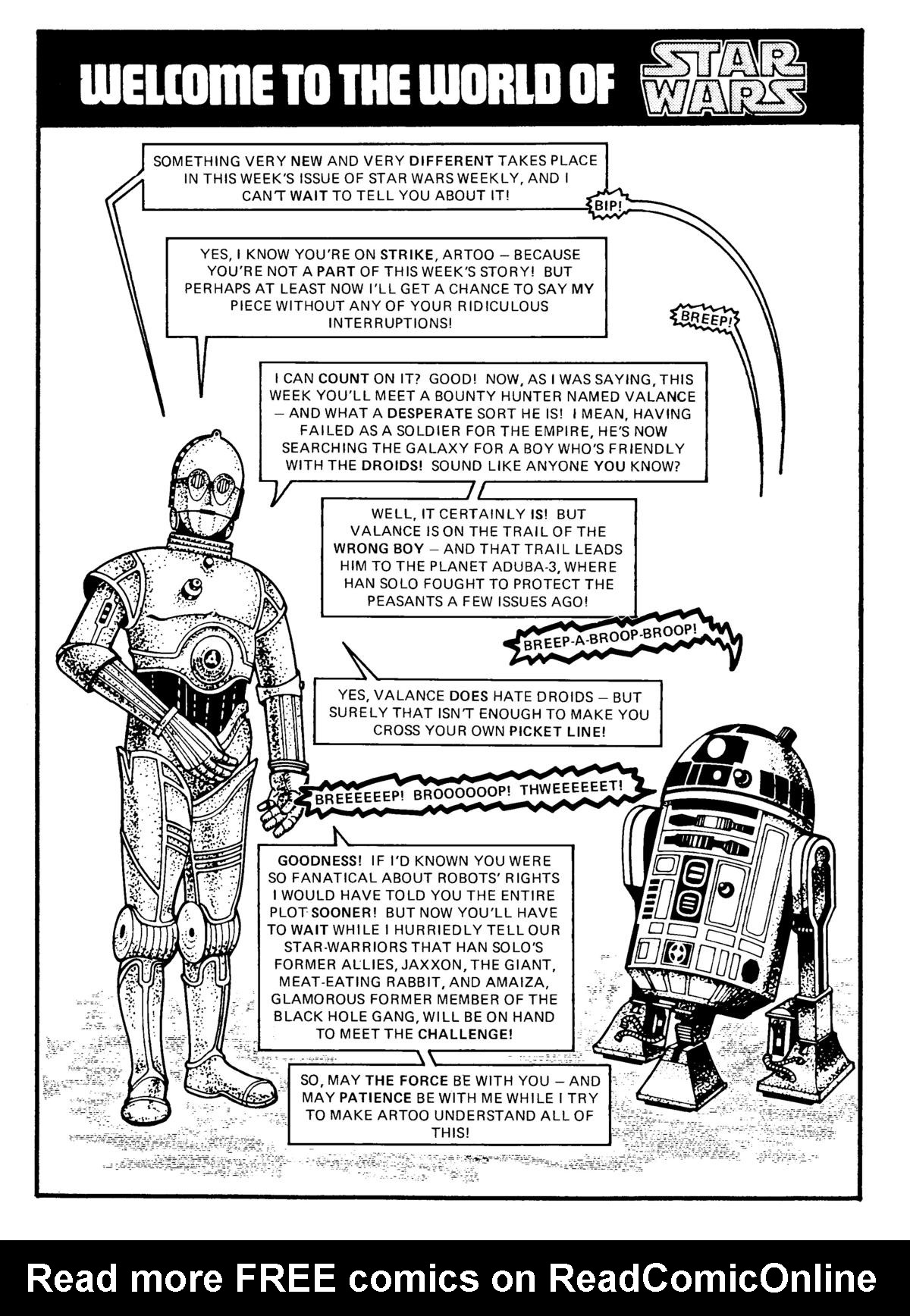 Read online Star Wars Weekly comic -  Issue #31 - 2