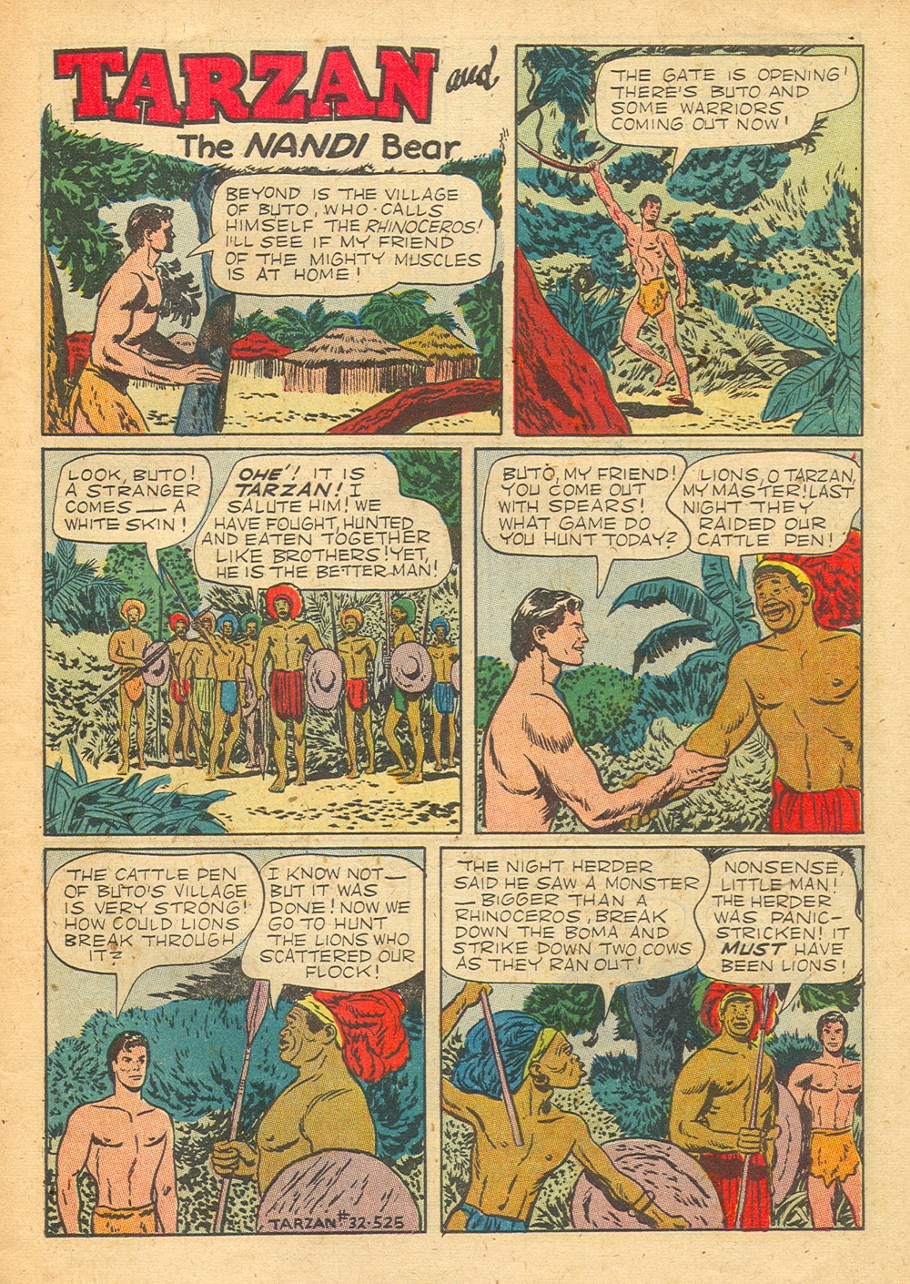 Read online Tarzan (1948) comic -  Issue #32 - 3