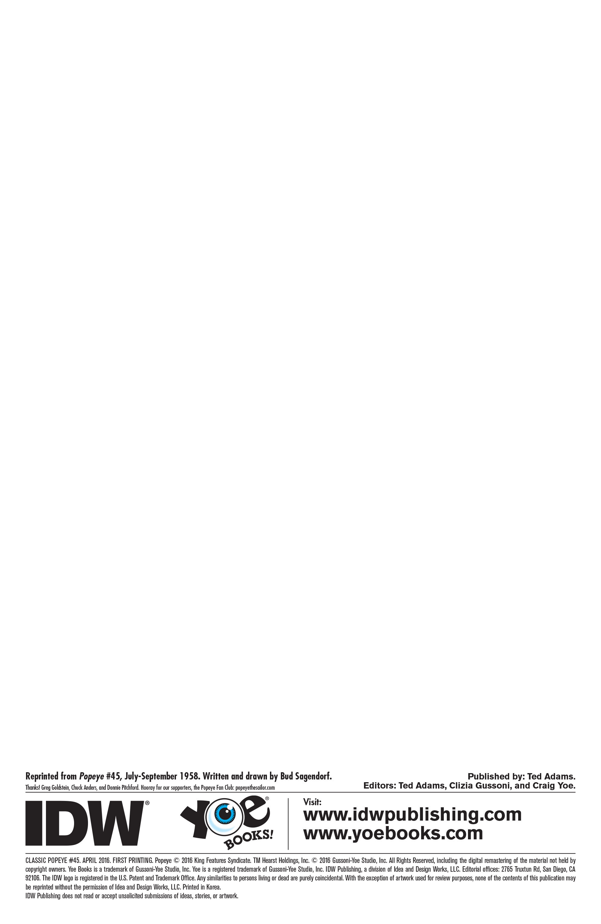 Read online Classic Popeye comic -  Issue #45 - 2