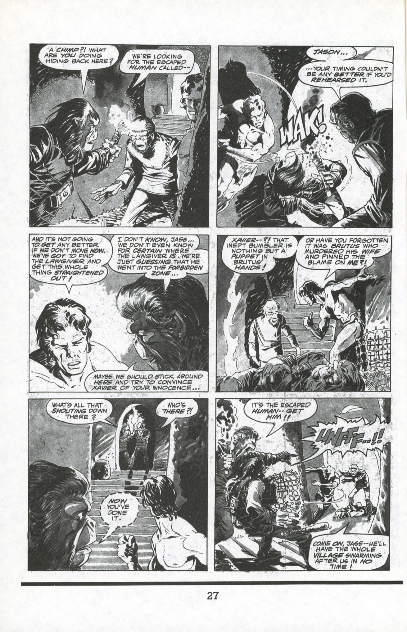 Read online Terror on the Planet of the Apes comic -  Issue #2 - 4
