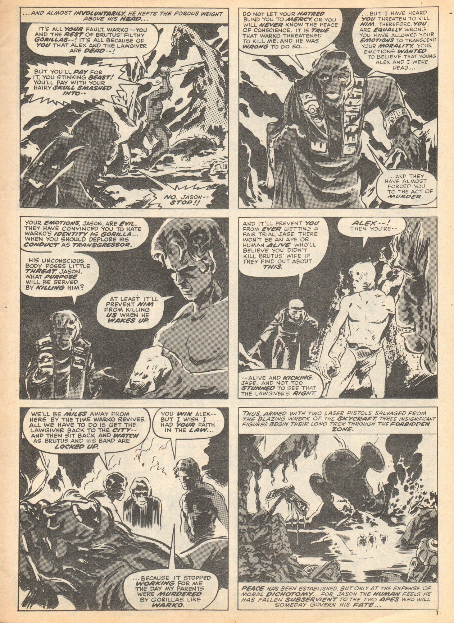Read online Planet of the Apes (1974) comic -  Issue #18 - 7