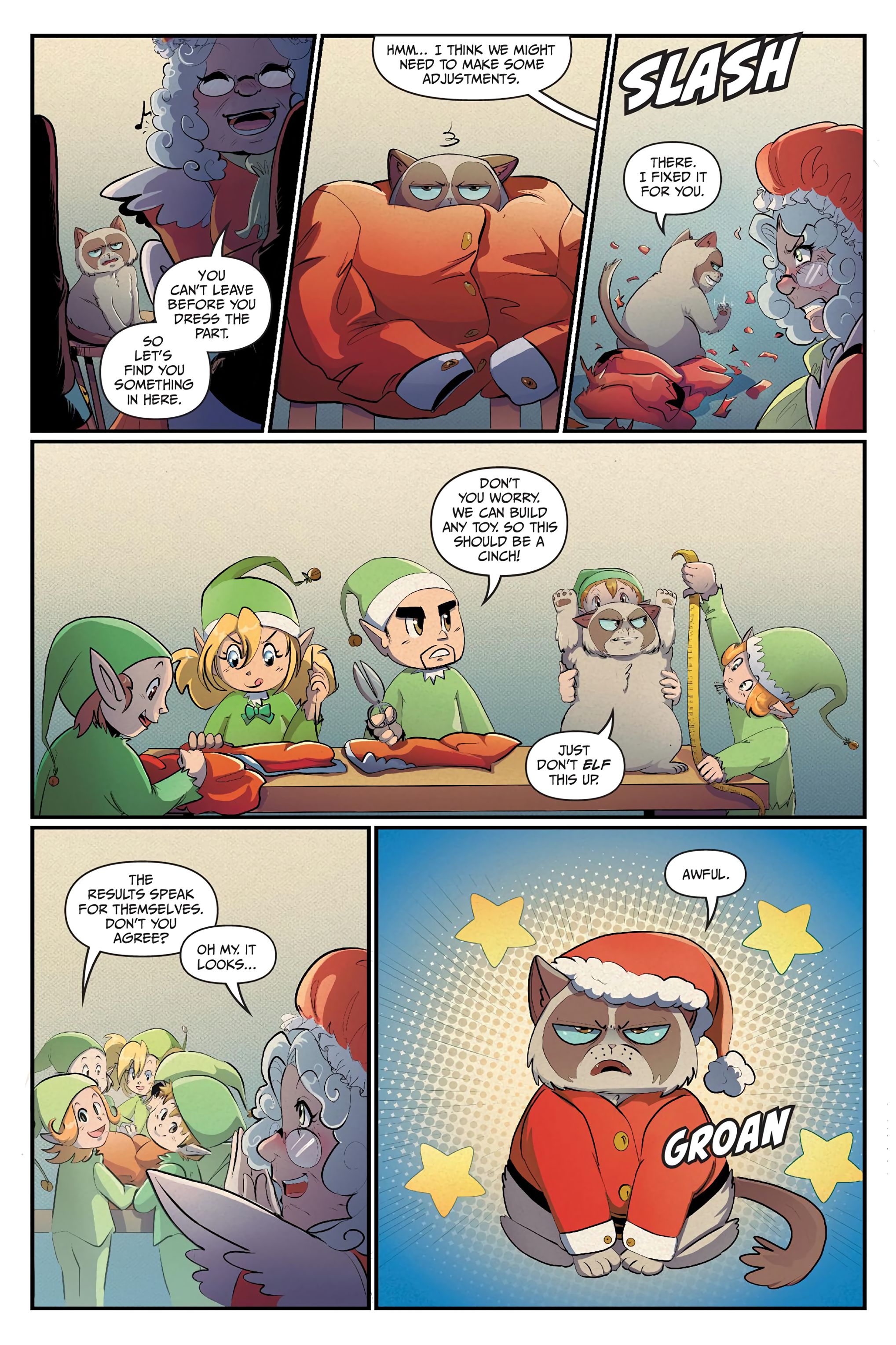 Read online Grumpy Cat: The Grumpus and Other Horrible Holiday Tales comic -  Issue # TPB - 86