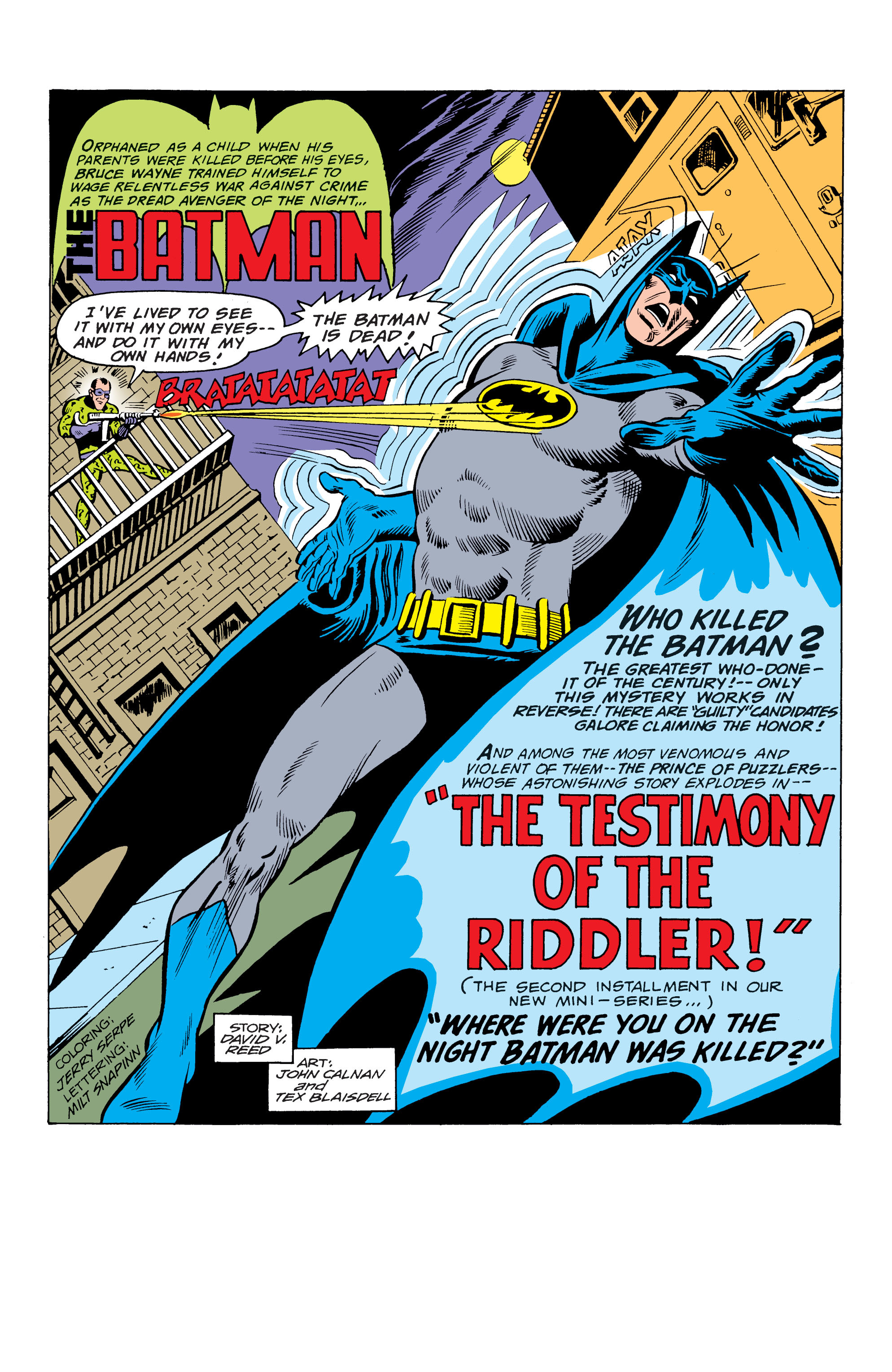 Read online Batman (1940) comic -  Issue #292 - 2