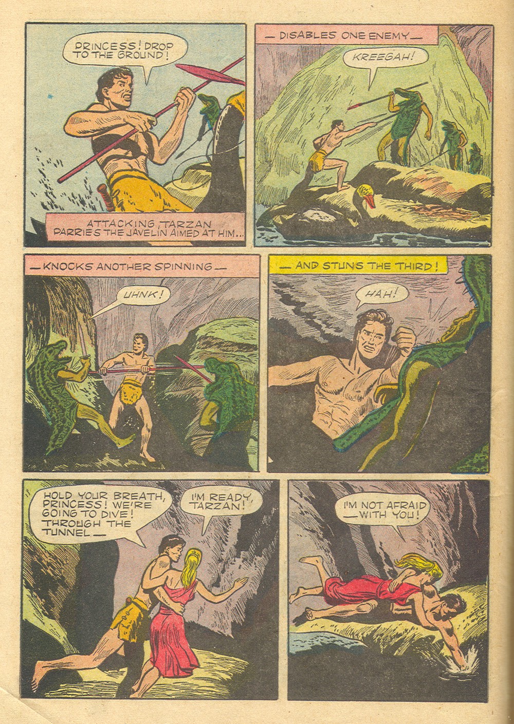 Read online Tarzan (1948) comic -  Issue #36 - 38