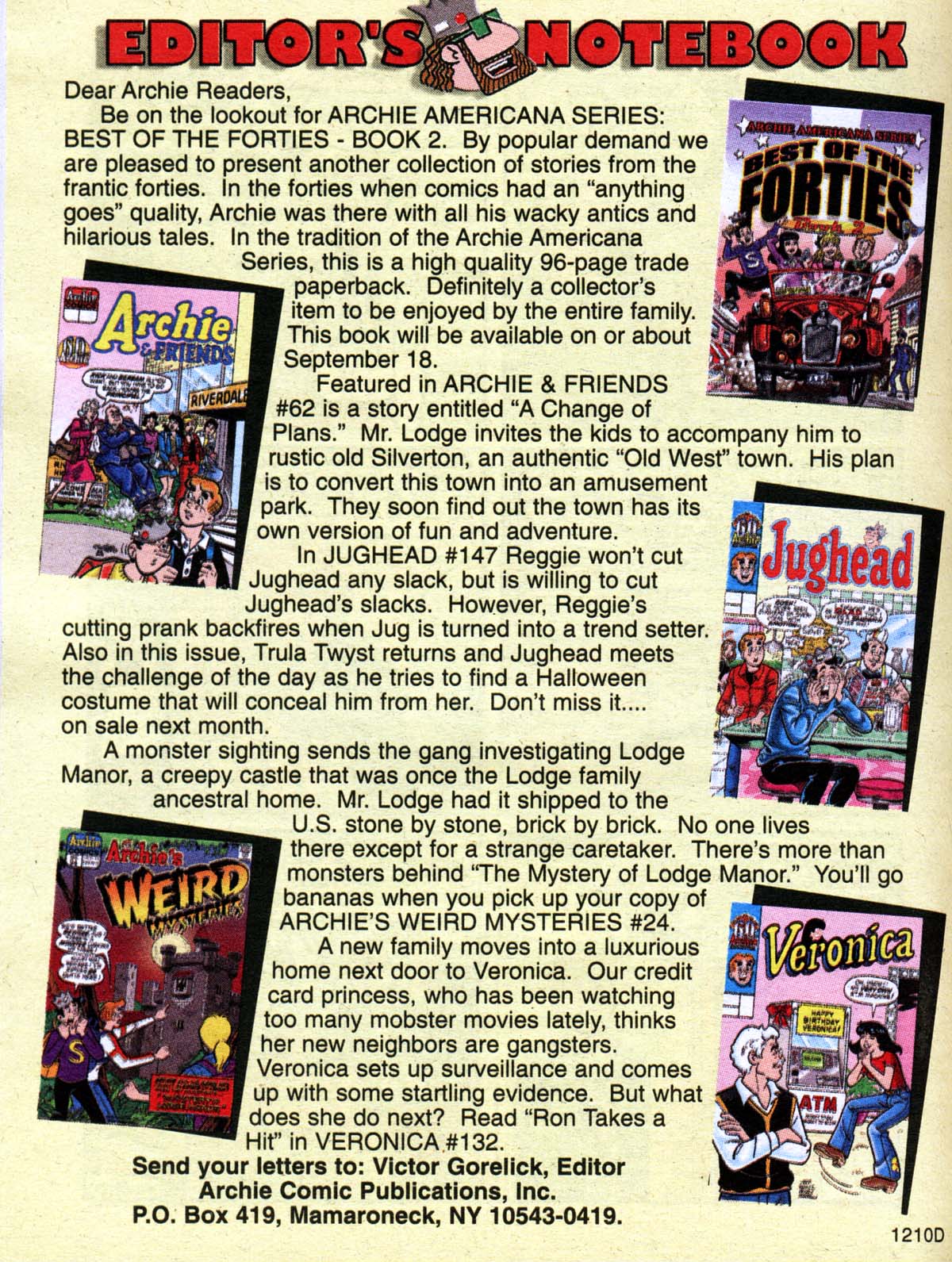 Read online Archie's Double Digest Magazine comic -  Issue #137 - 171