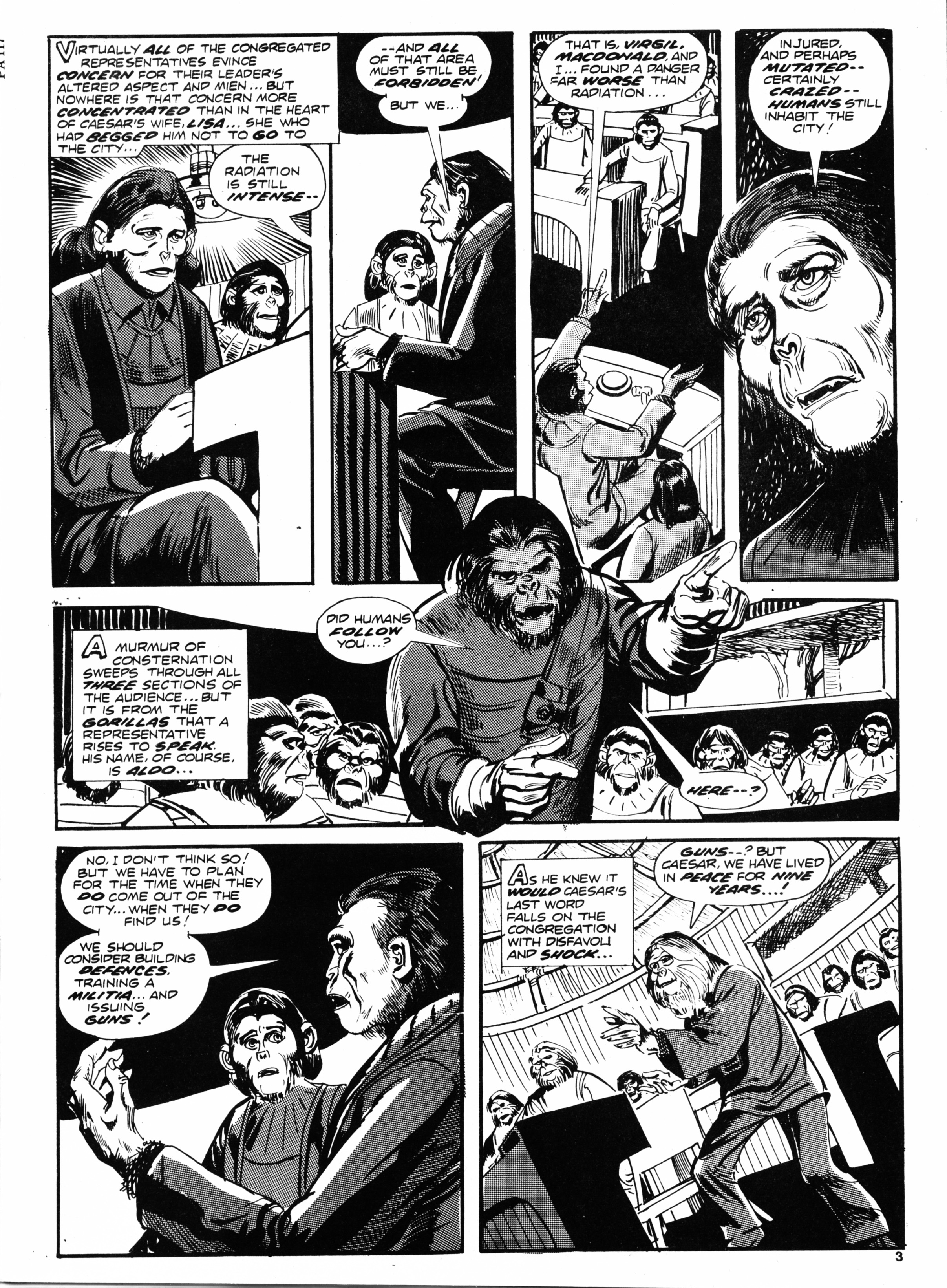 Read online Planet of the Apes (1974) comic -  Issue #117 - 3