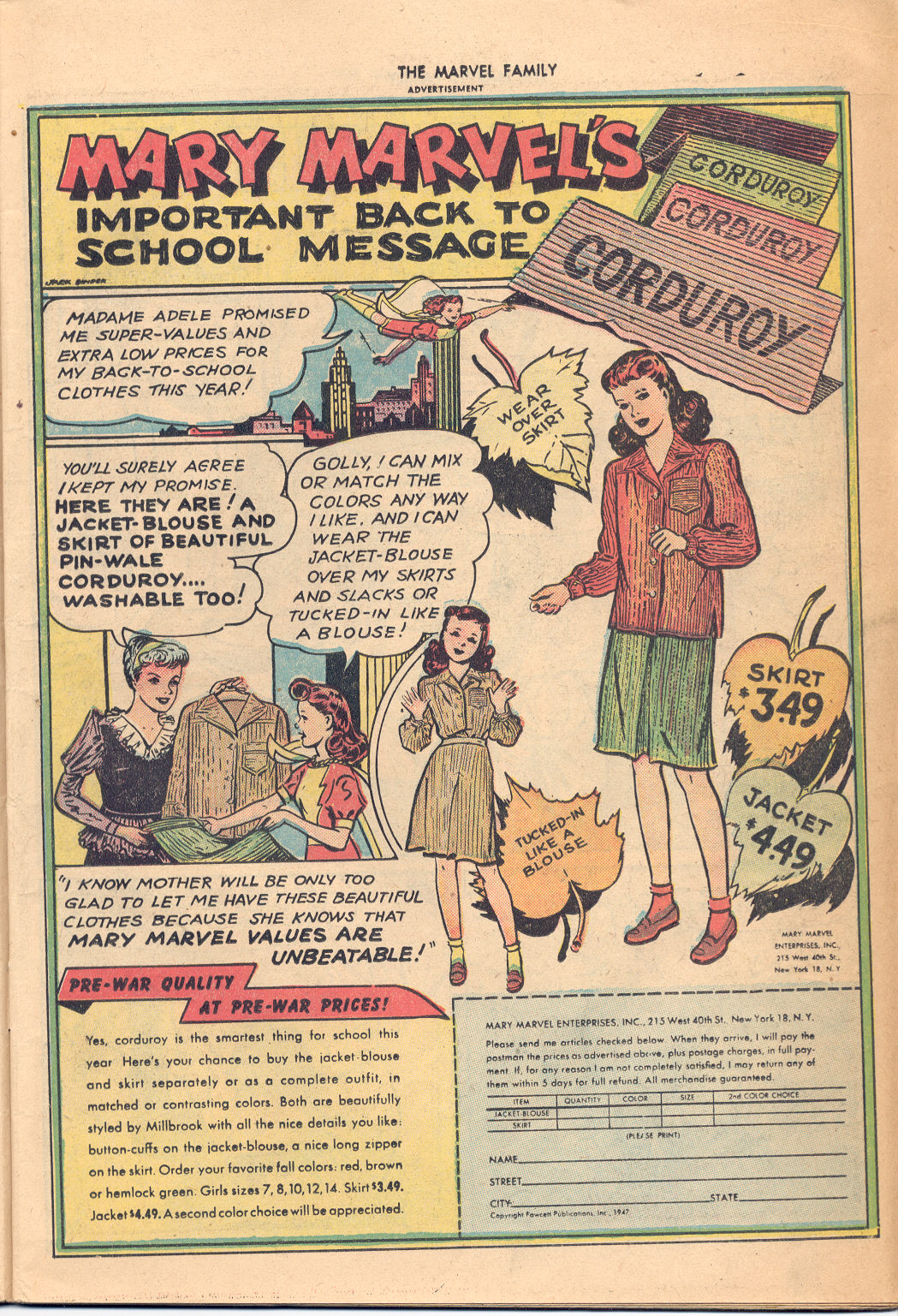 Read online The Marvel Family comic -  Issue #16 - 16
