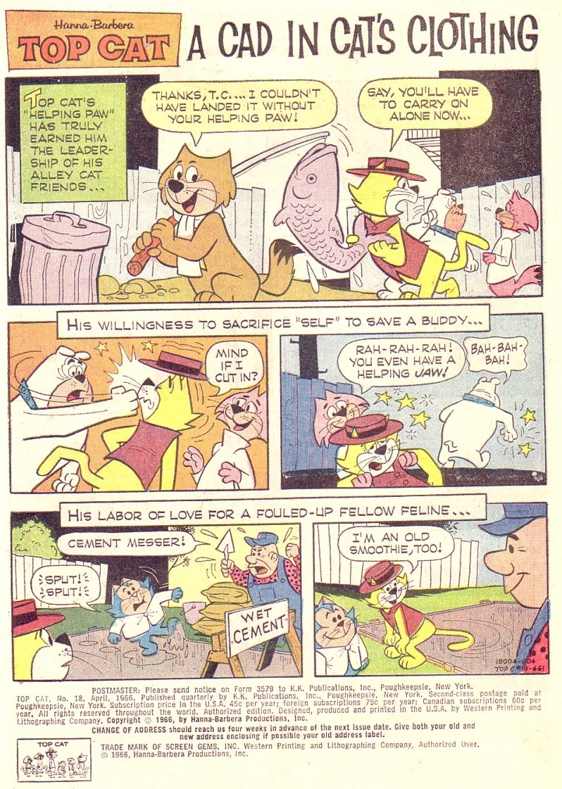 Read online Top Cat (1962) comic -  Issue #18 - 23