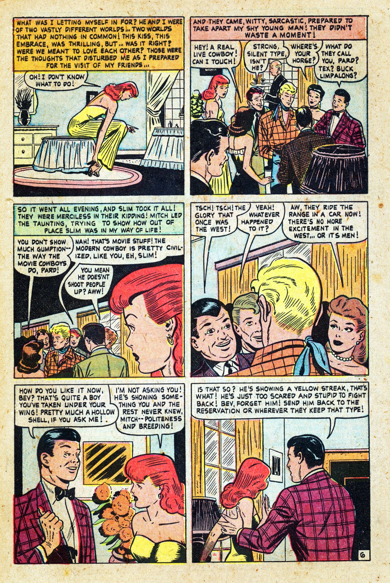 Read online Cowboy Romances comic -  Issue #1 - 45