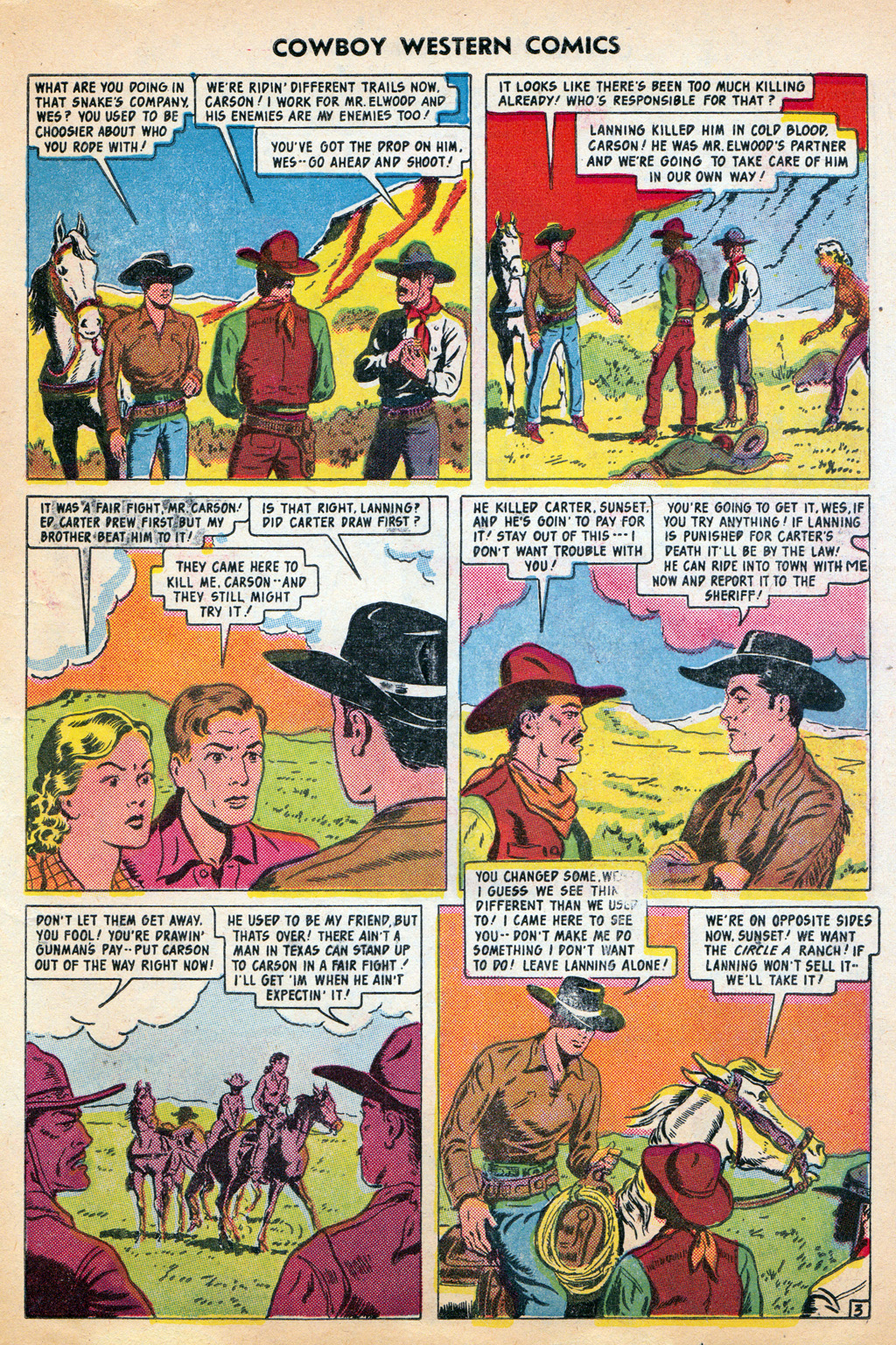 Read online Cowboy Western Comics (1948) comic -  Issue #29 - 5