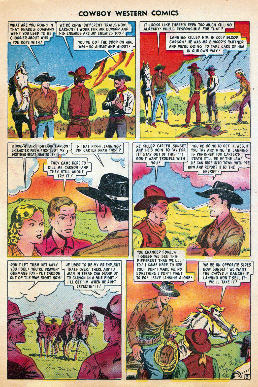Read online Cowboy Western Comics (1948) comic -  Issue #29 - 5