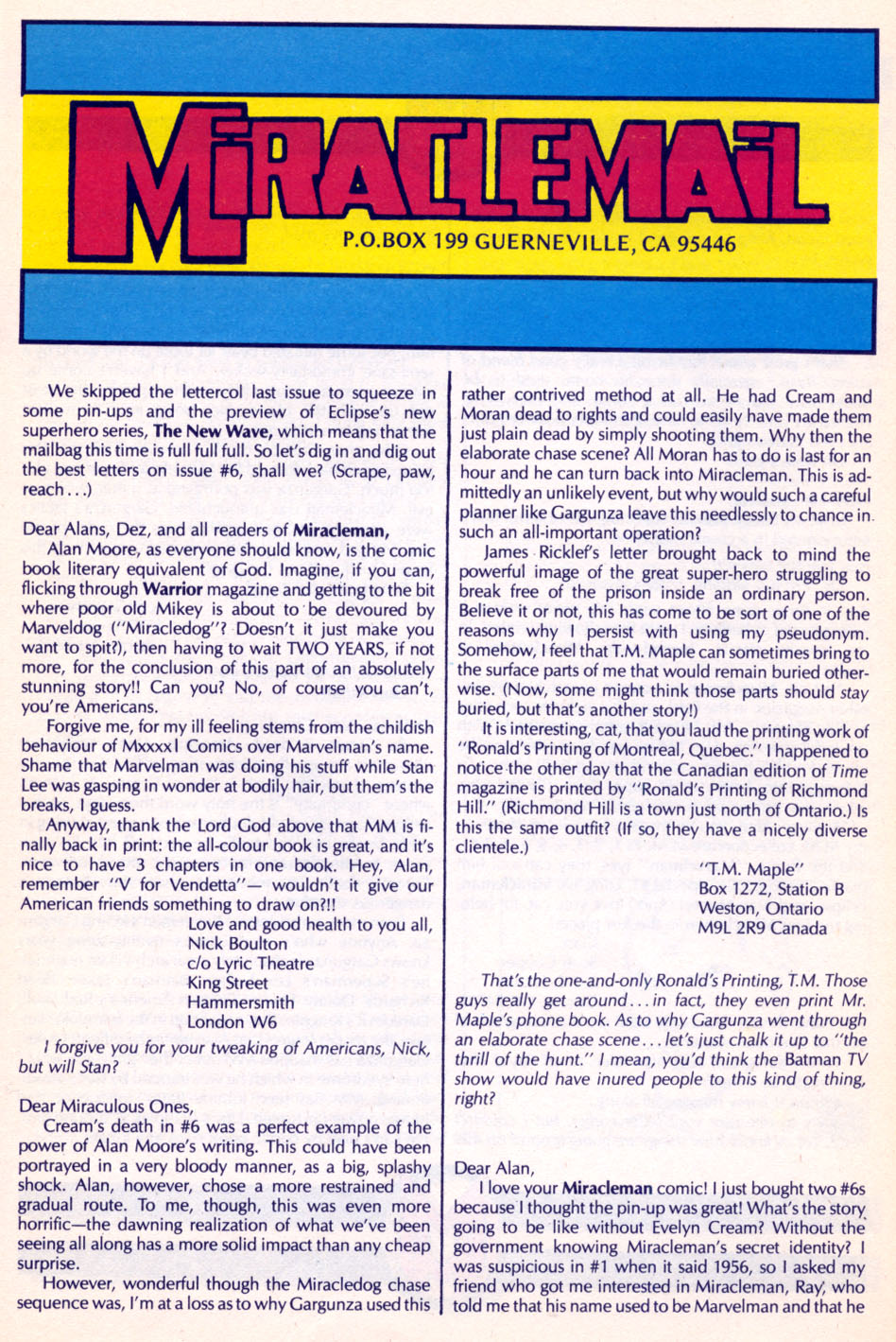 Read online Miracleman (1985) comic -  Issue #9 - 18