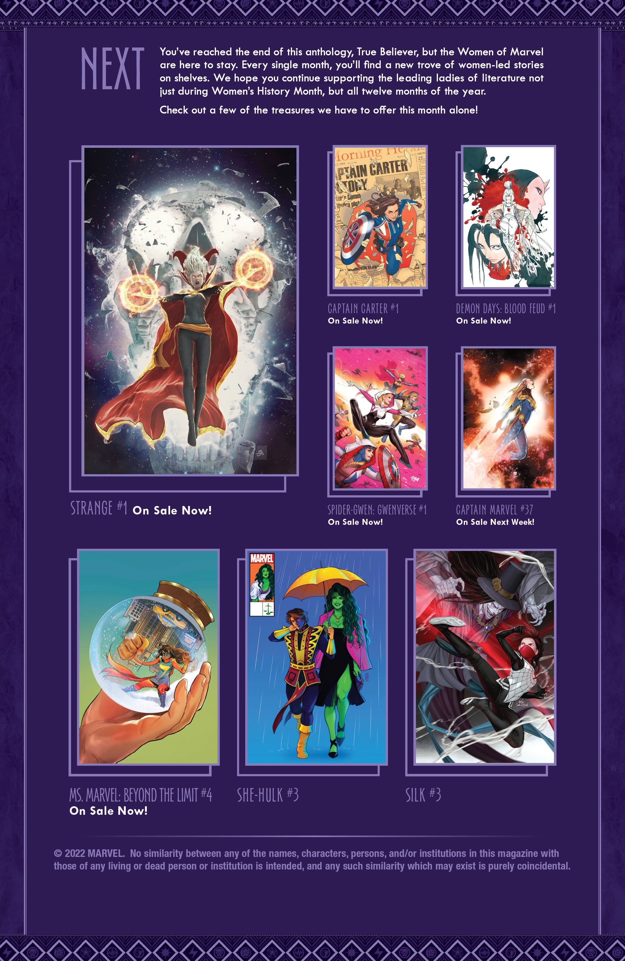 Read online Women of Marvel (2022) comic -  Issue #1 - 50