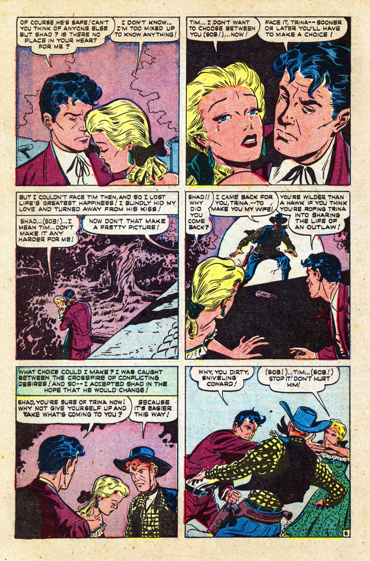 Read online Cowboy Romances comic -  Issue #1 - 8